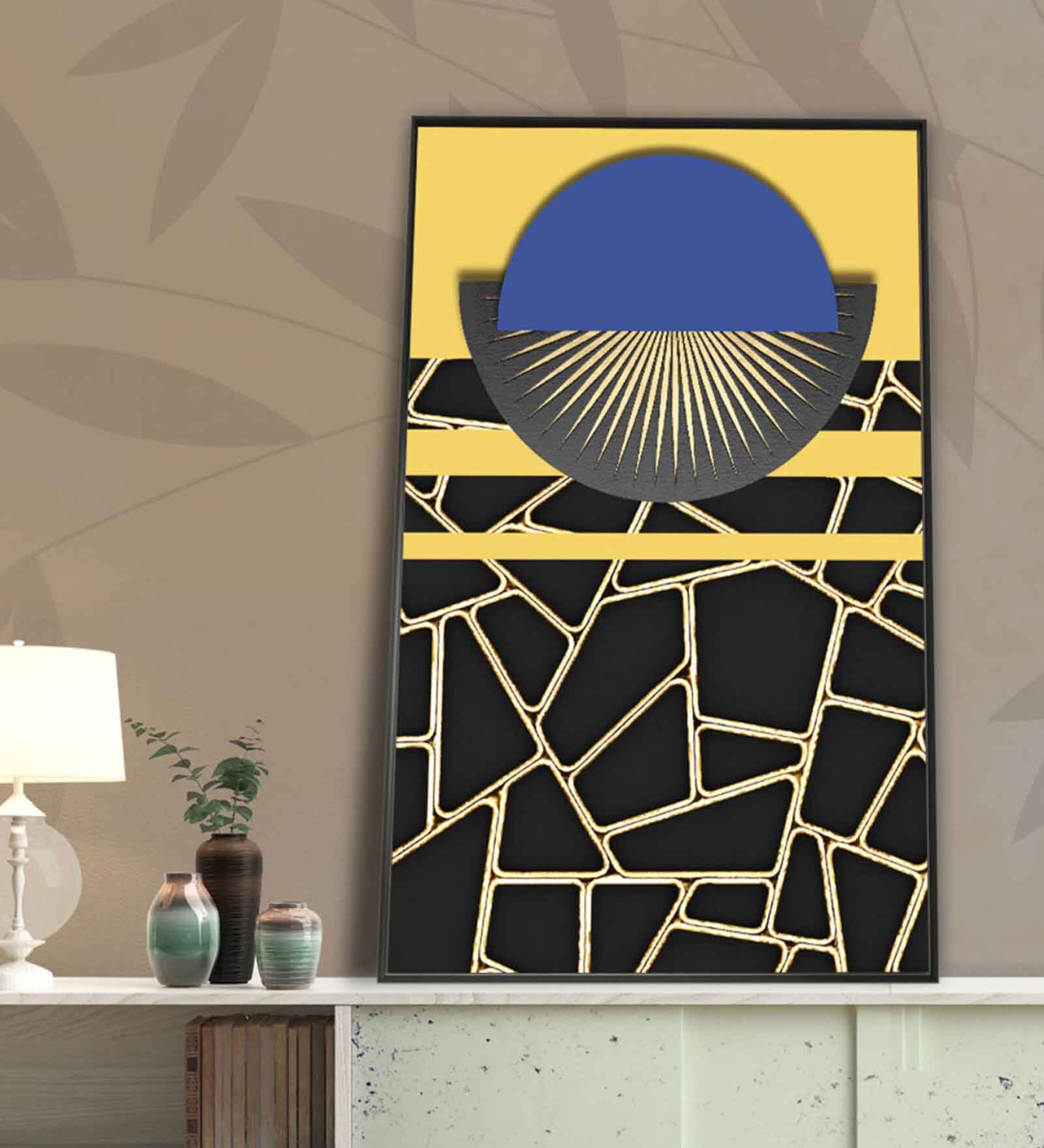 Italian Expertise Black Canvas Framed Art Print