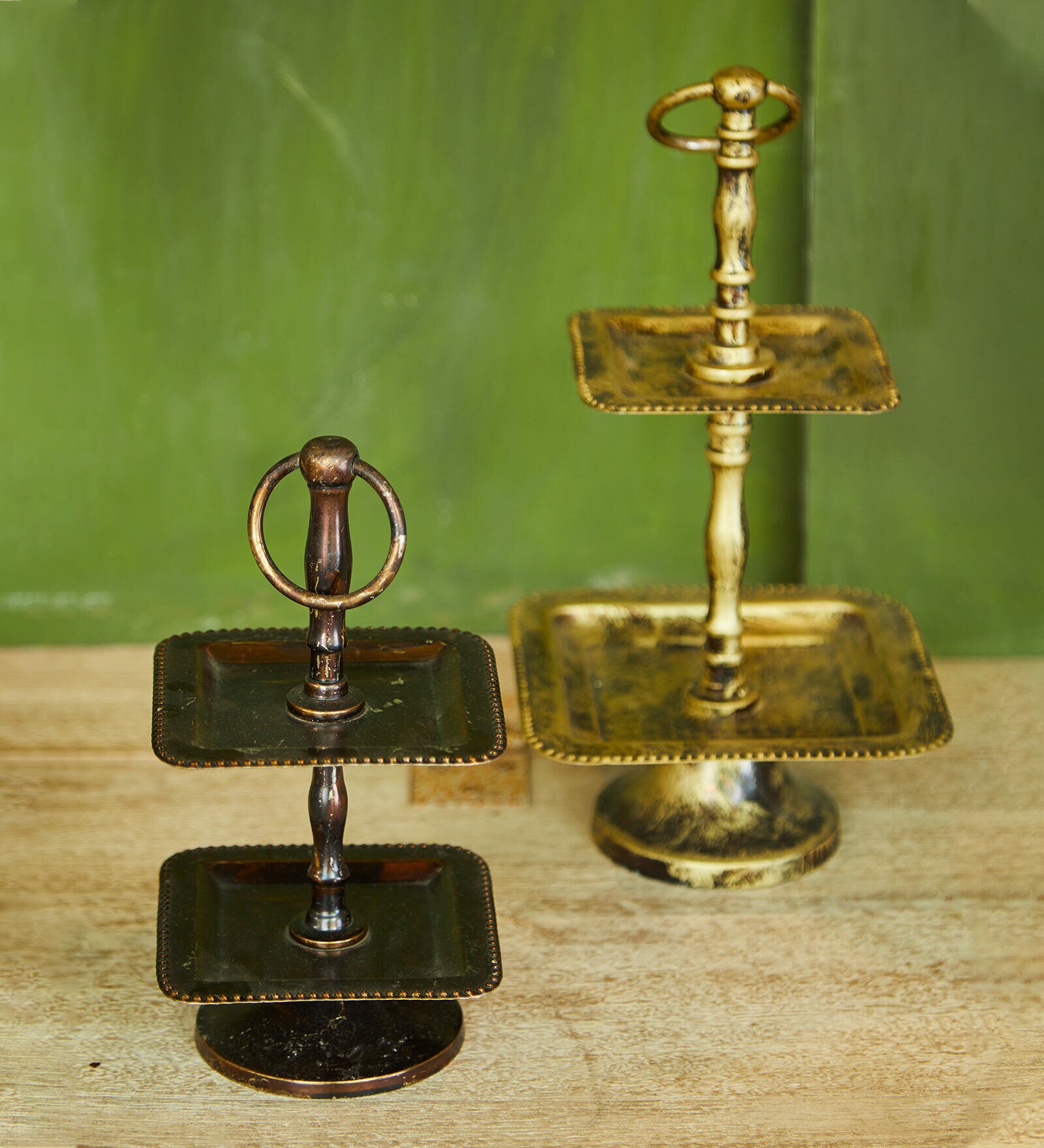 Missing Gold & Brown Brass Appetizer Platter