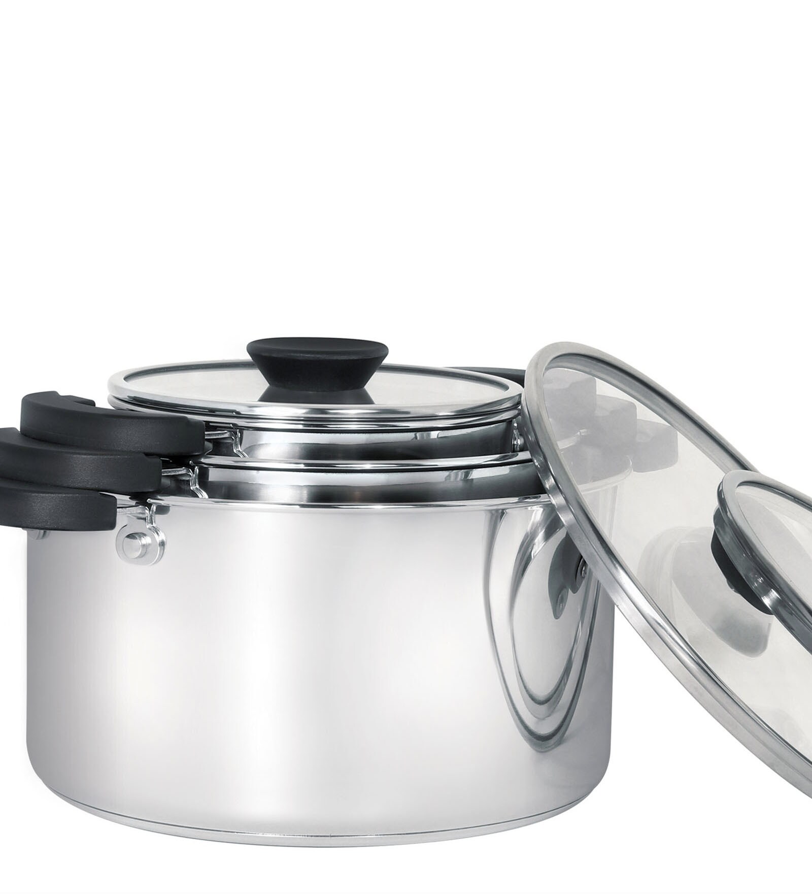 Silver Stainless Steel Cookware Set
