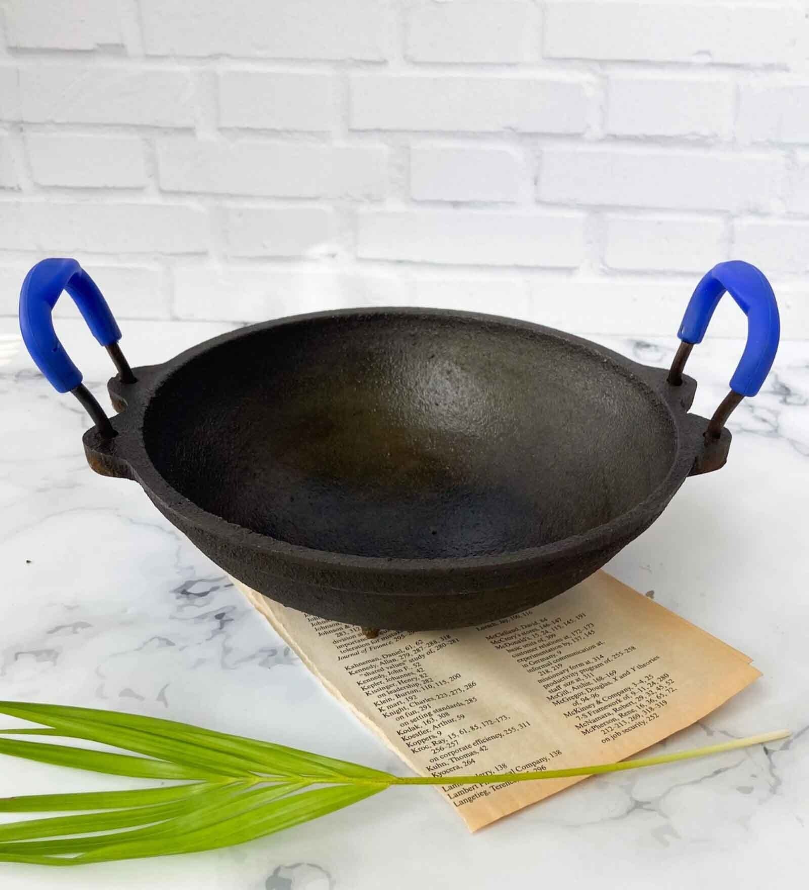 Javier 1 Ltr Induction Friendly Black Cast Iron Kadhai