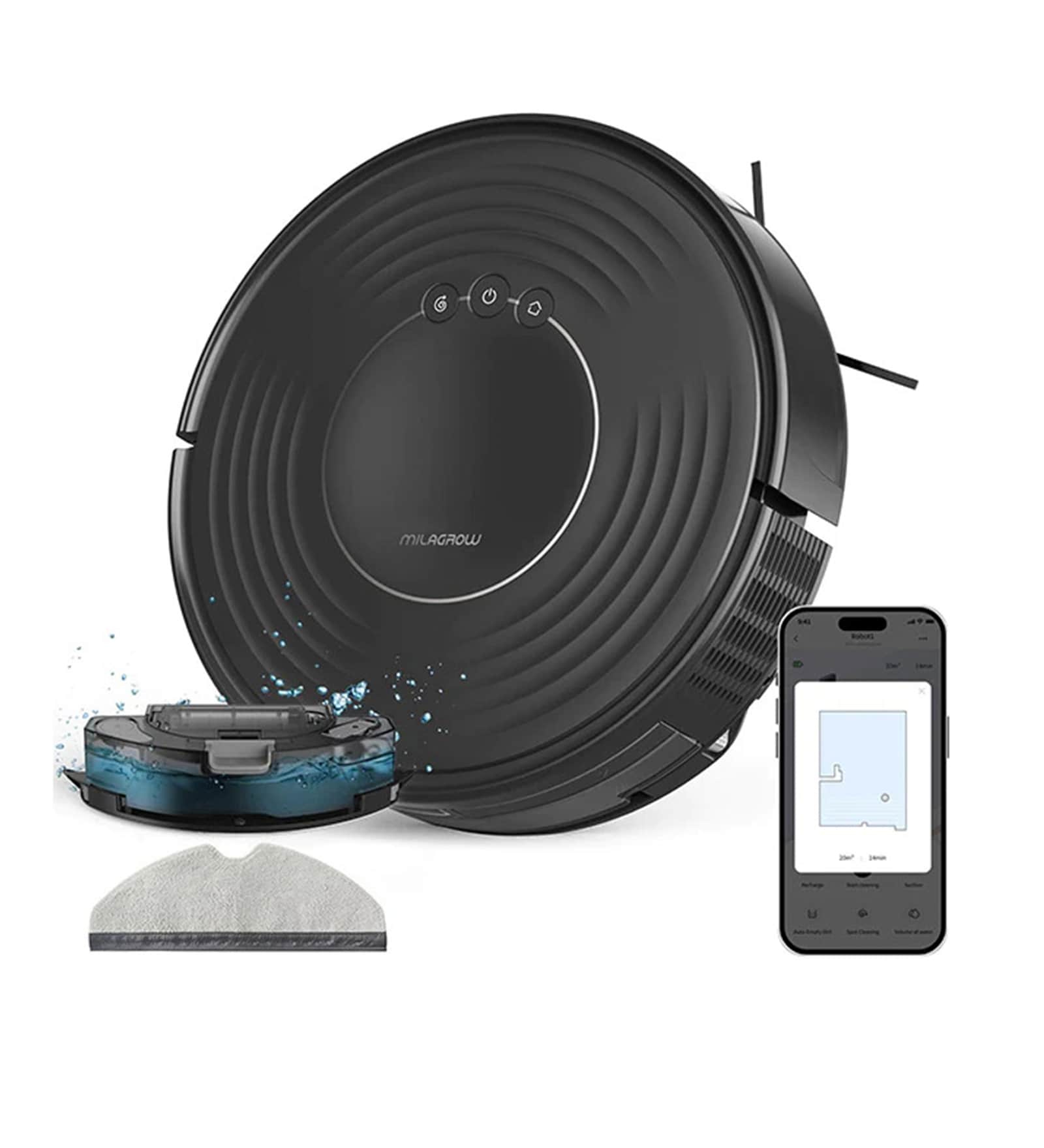Black Cat 23 Pro Smart 2-In-1 Wet & Dry Robotic Vacuum Cleaner