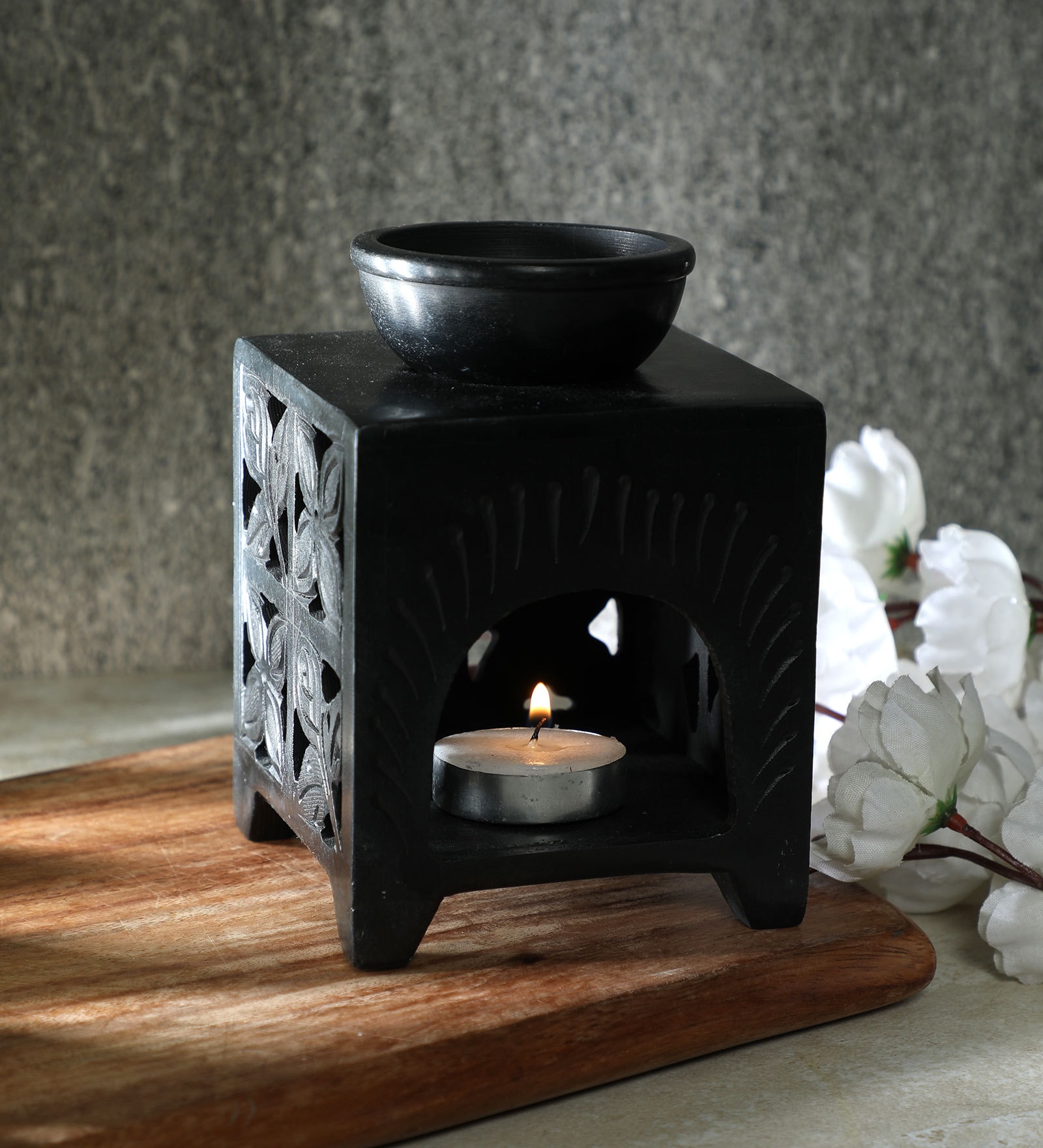 Buy Soap Stone Tea Light Ceramic Burner By Itiha at 13% OFF by Itiha ...