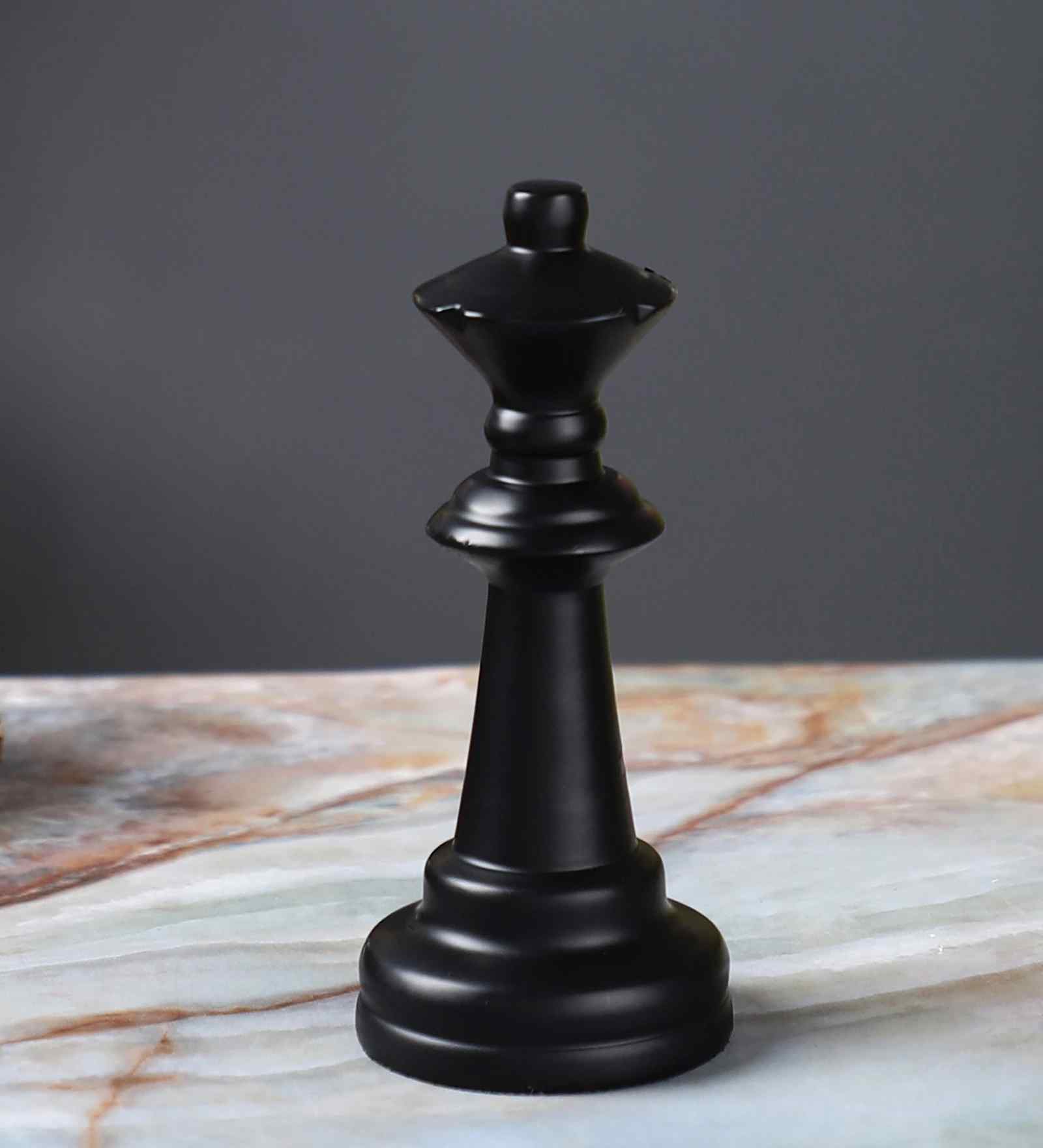 Black Chess Queen Showpiece