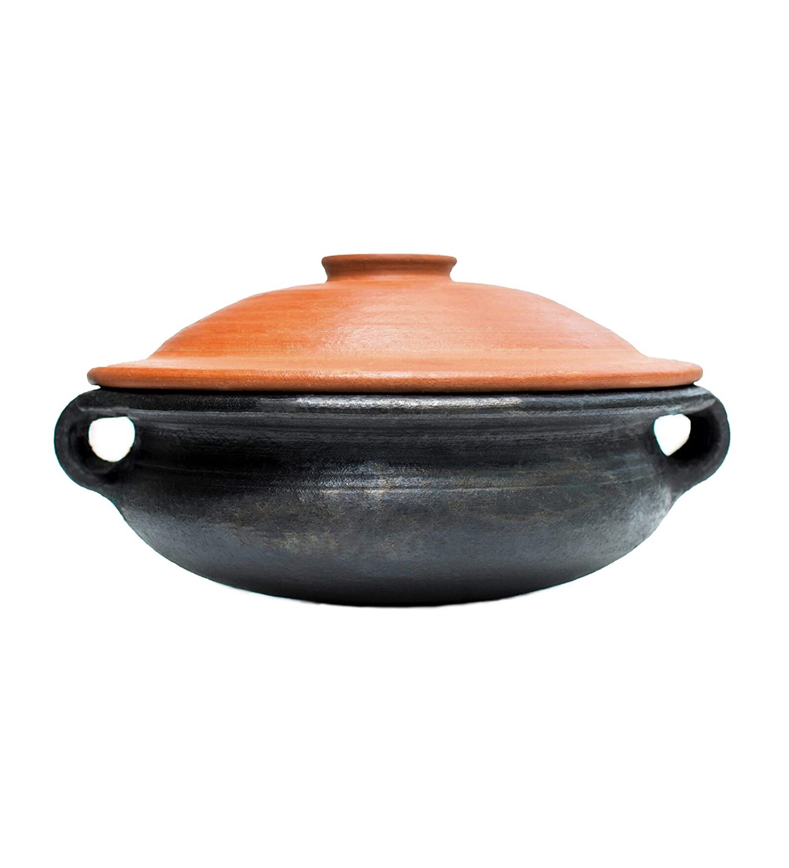 Buy Black Clay Kadai with Lid 1 Litre By Ecocraft India at 16 OFF by