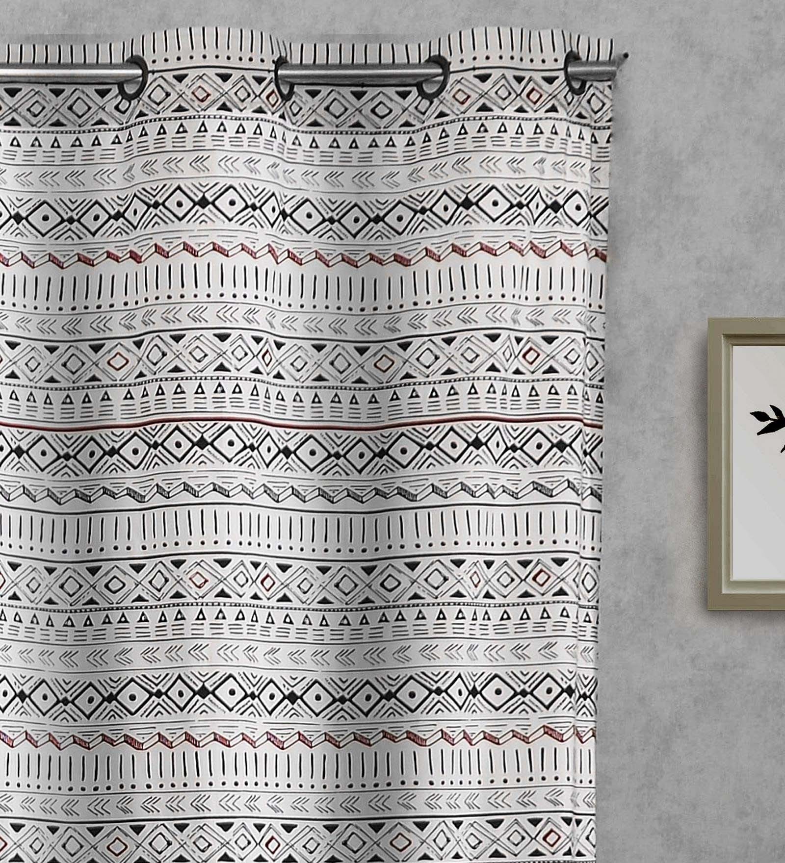 Cotton Semisheer 9 Feet Eyelet Curtain