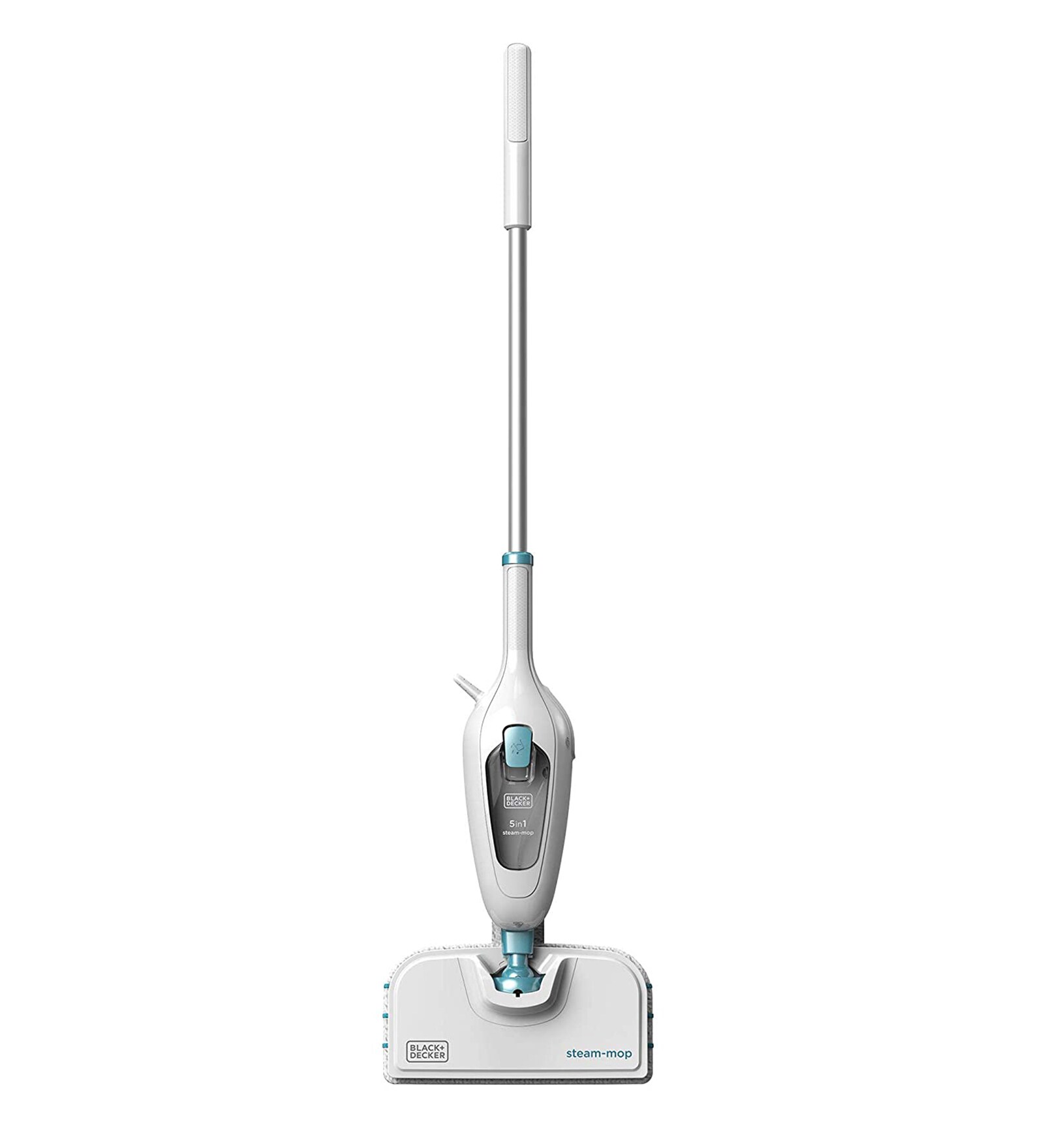 BLACK+DECKER FSMH13E5-QS 1300W 5-in-1 Steam Mop with 99.9% Germ Protection in White & Blue Colour