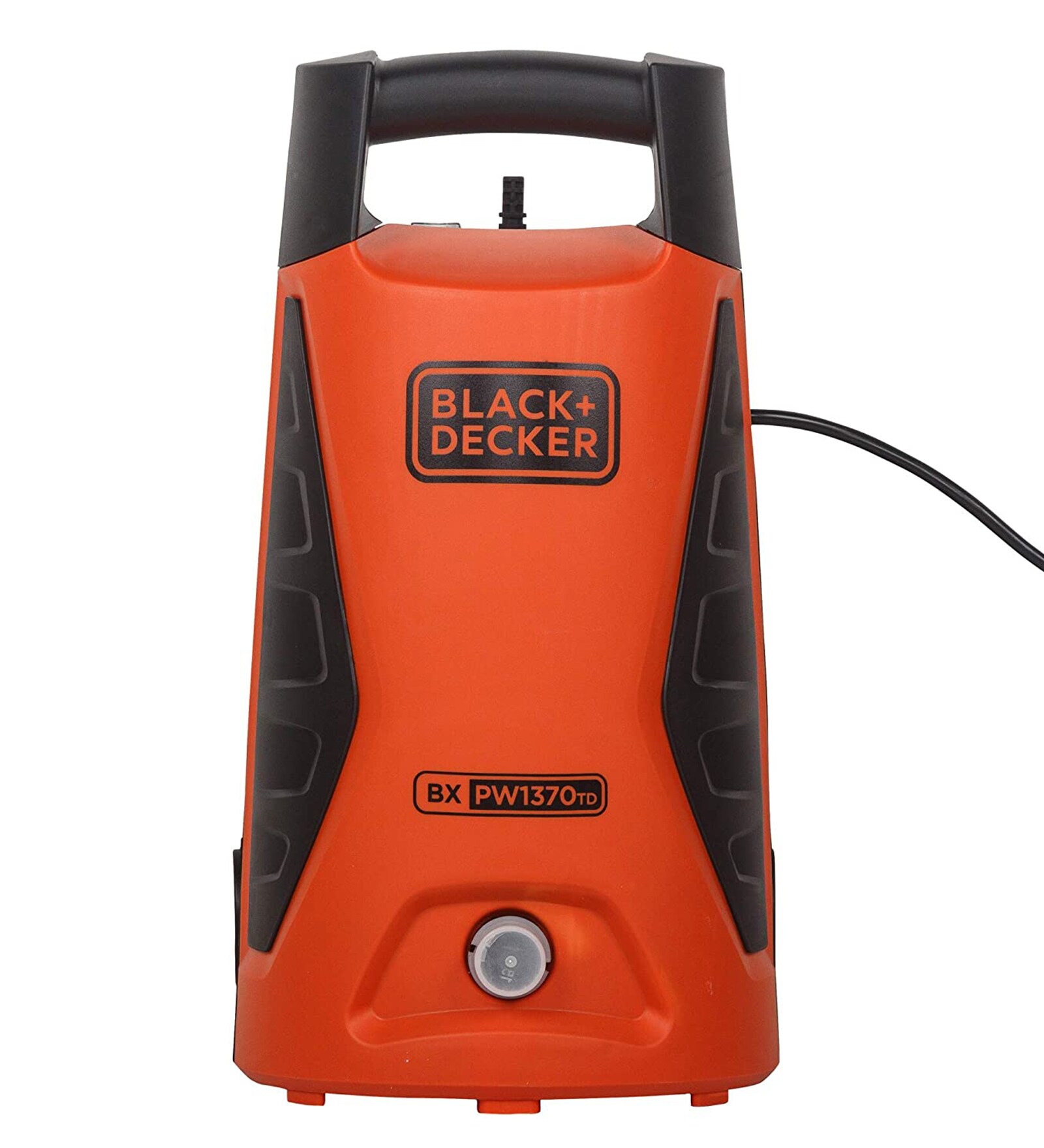 BLACK+DECKER PW1370TD-IN 1300W 100Bar Pressure Washer for Car Wash and Home Use in Orange and Black Colour