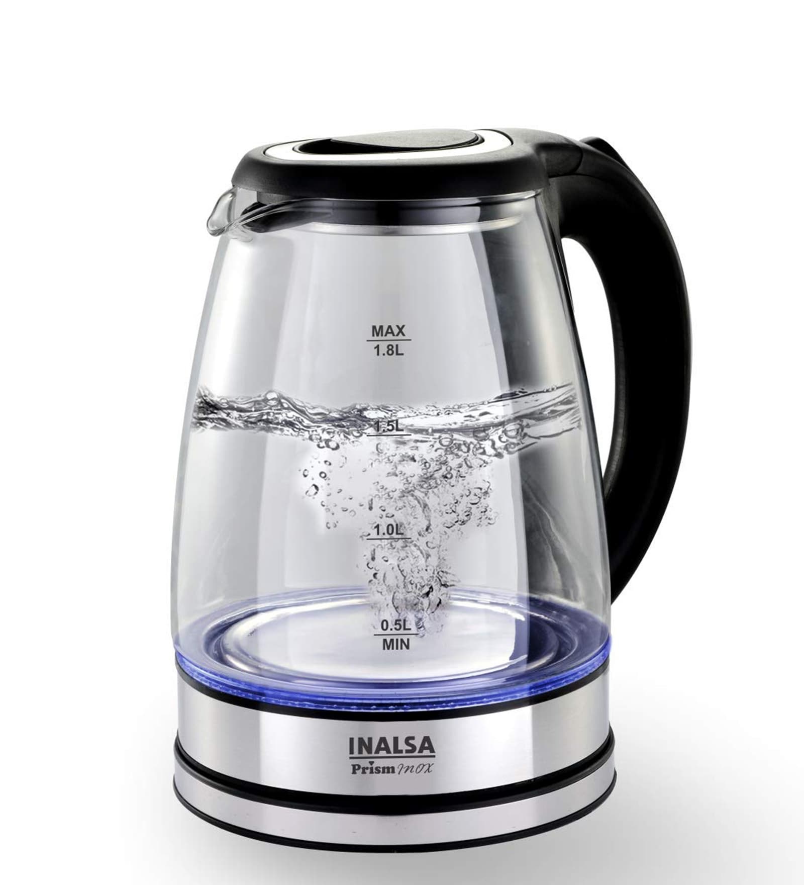 Black Electric Kettle with Power Base