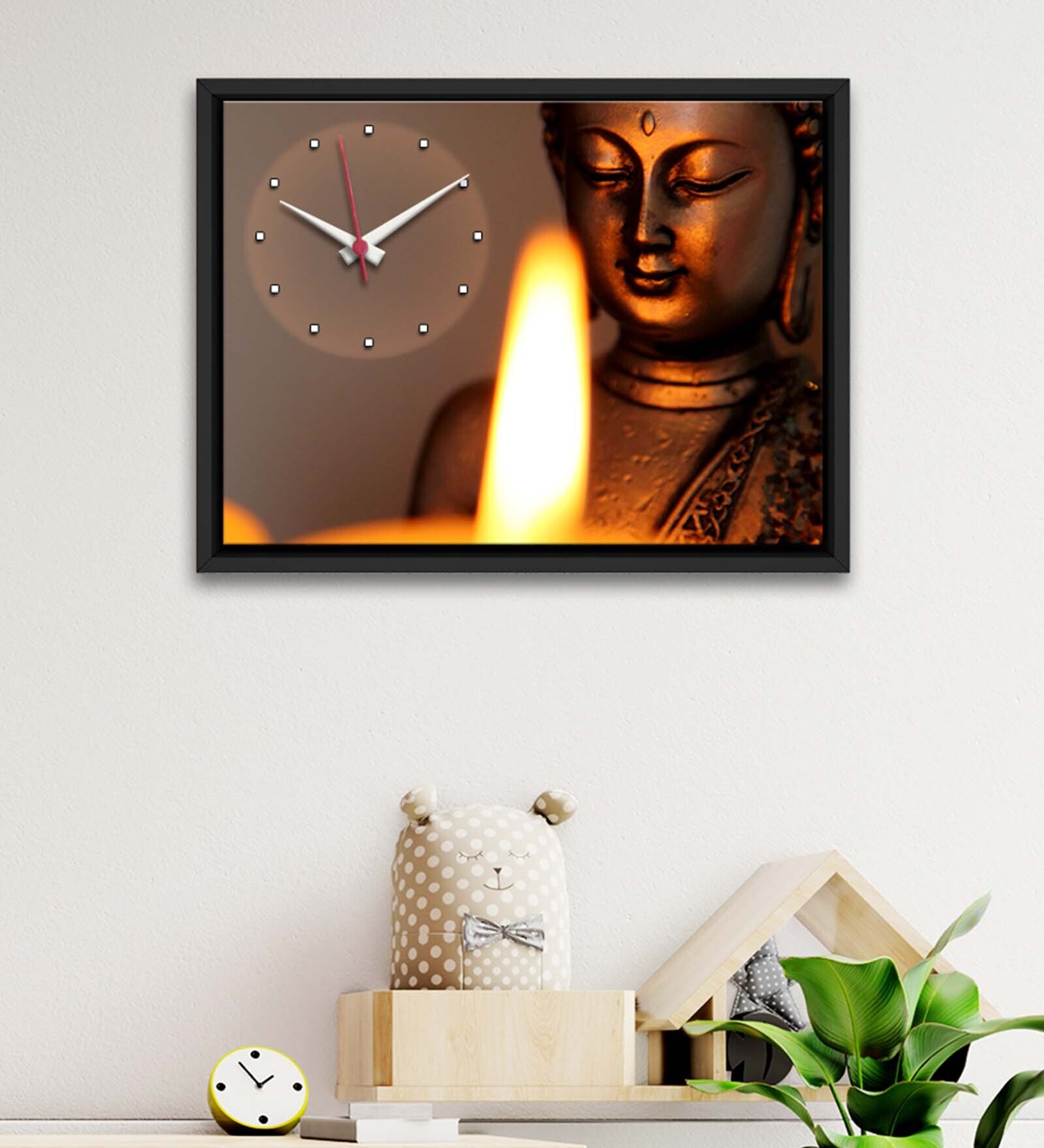 Buy Black Engineered Wood Analog Wall Clock By WallMantra at 31 OFF by