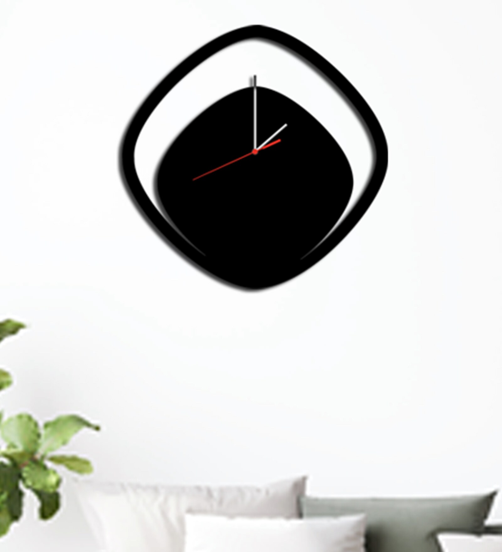 Buy Black Engineered Wood Analog Wall Clock by DecoreMantra at 54 OFF