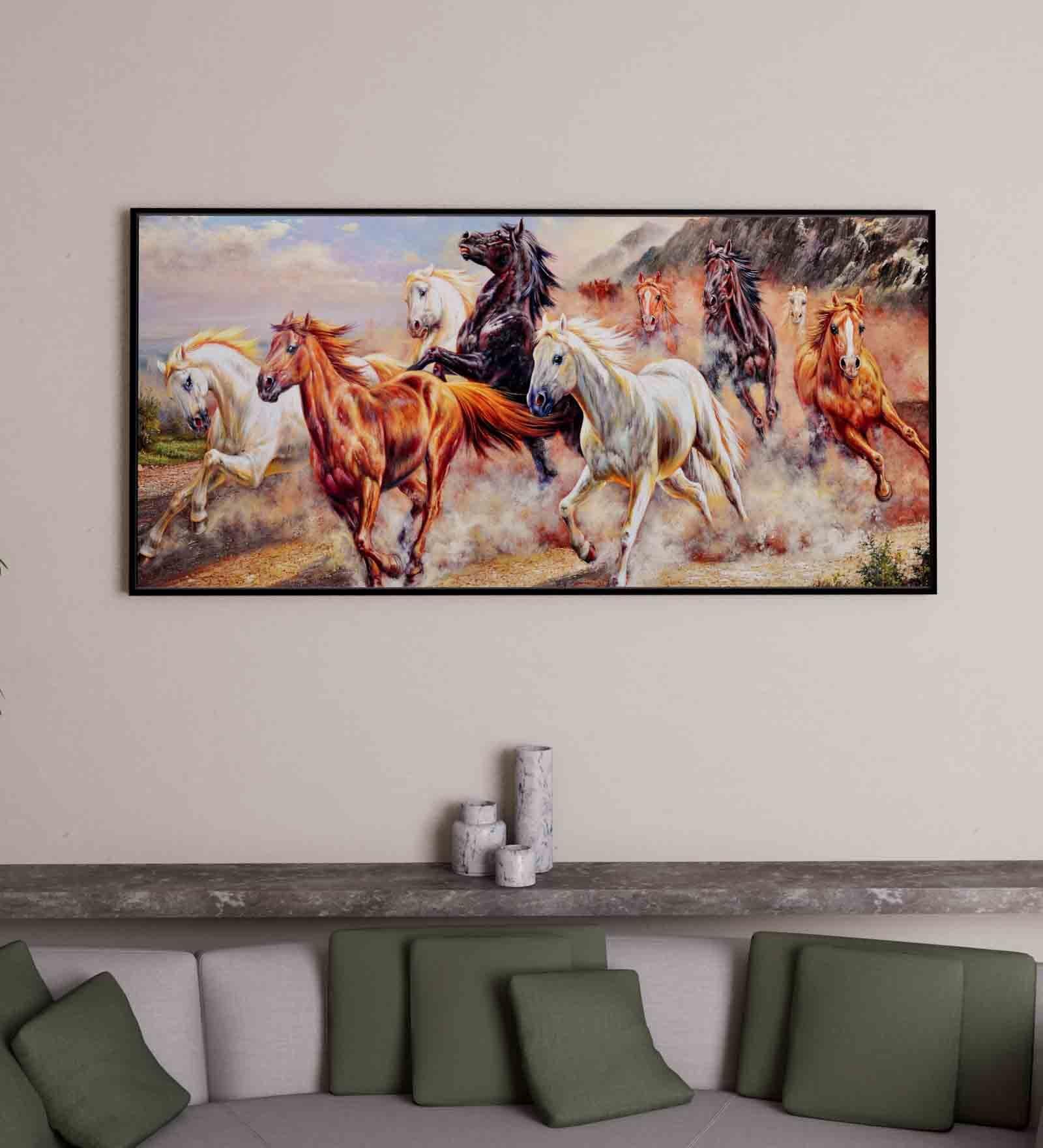 Multicolour Engineered Wood Art Print