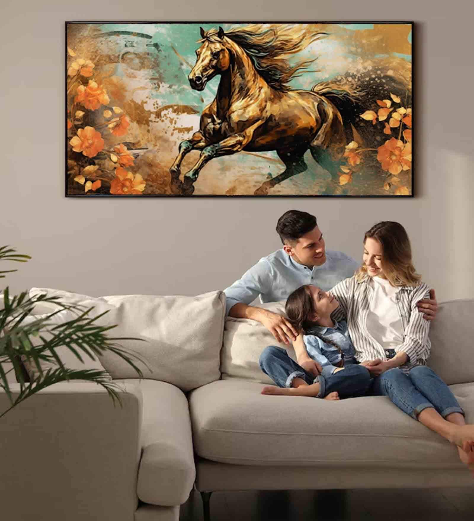 Multicolour Engineered Wood Art Print