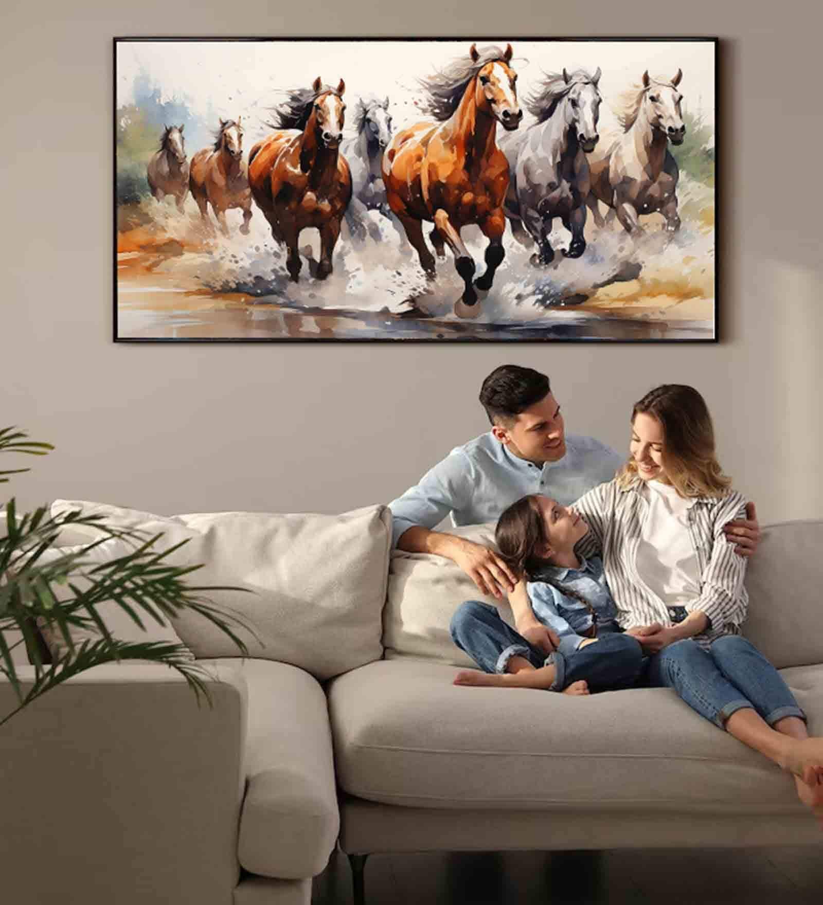 Multicolour Engineered Wood Art Print
