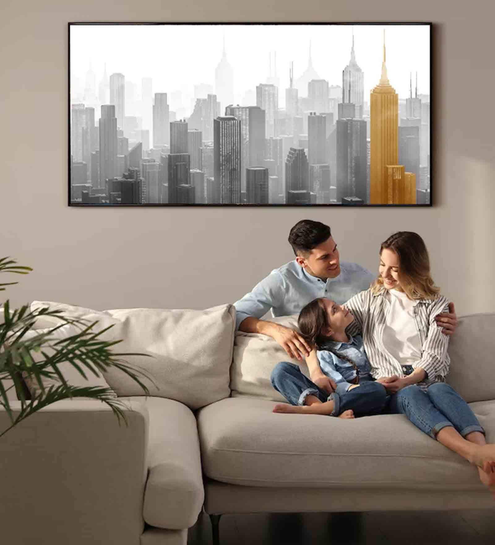 Multicolour Engineered Wood Art Print