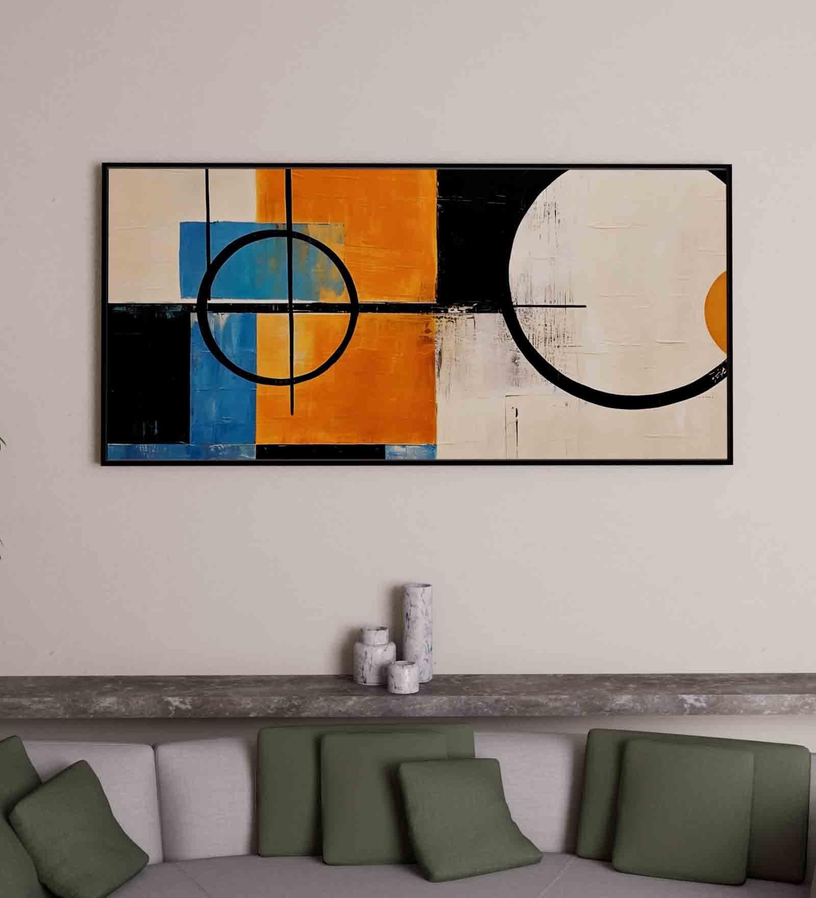 Multicolour Engineered Wood Art Print