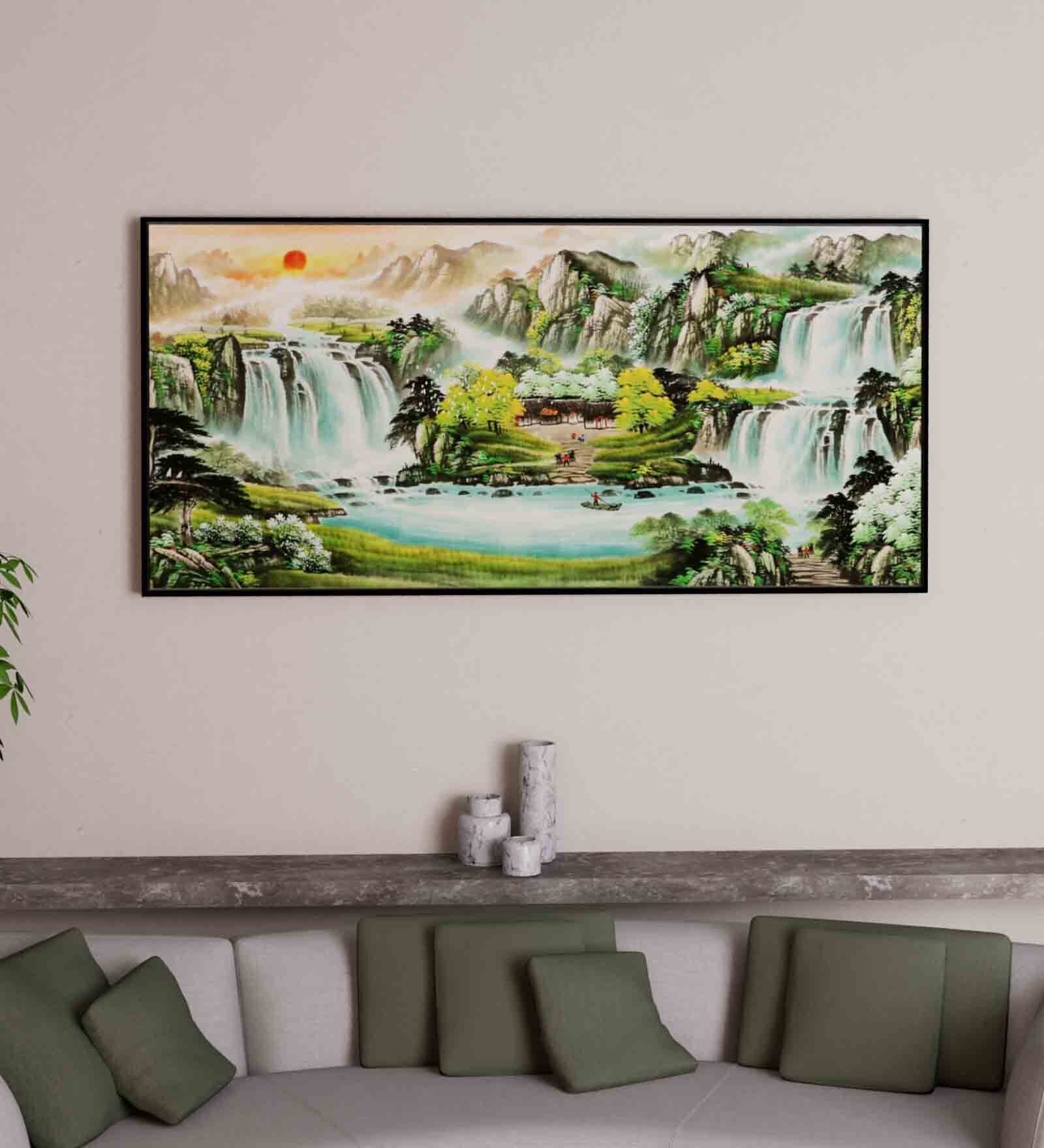 Multicolour Engineered Wood Art Print
