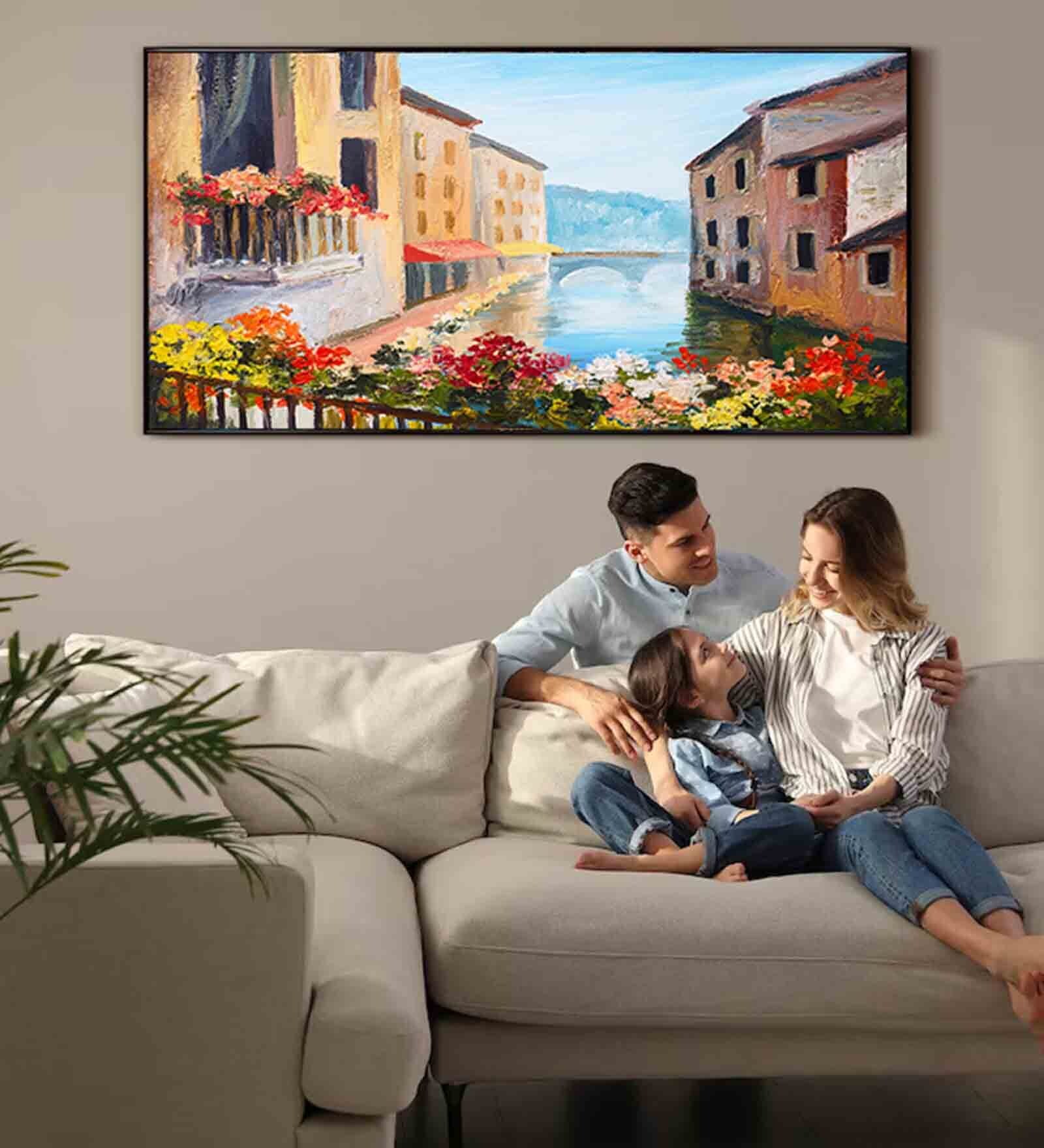 Multicolour Engineered Wood Art Print