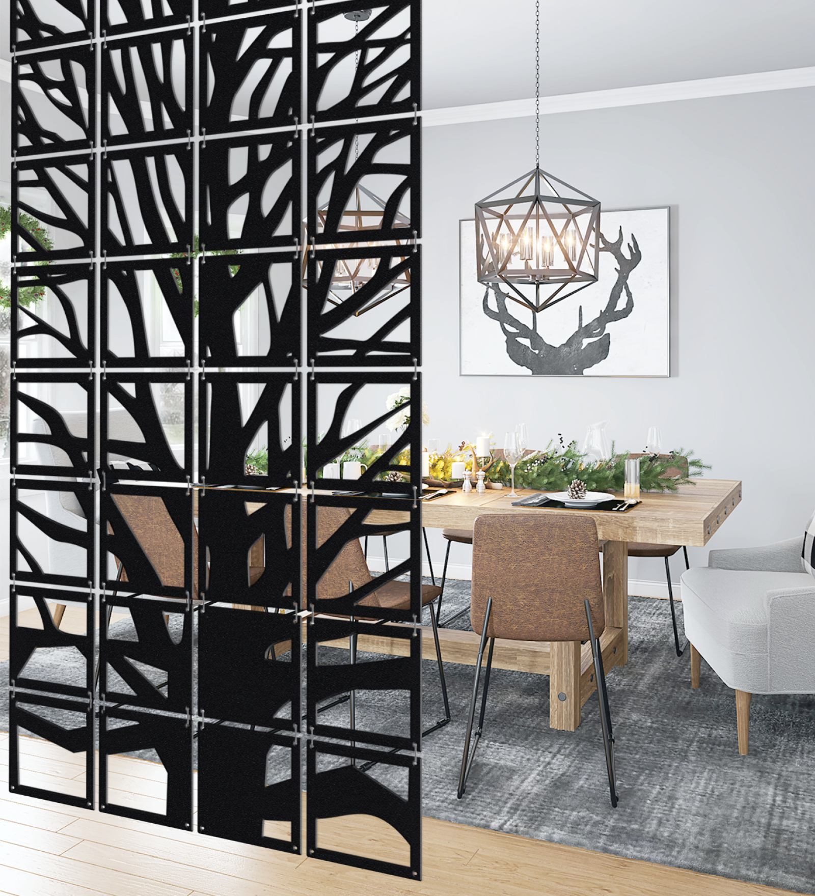 Buy Black Engineered Wood Divider Panel at 14% OFF by Random | Pepperfry