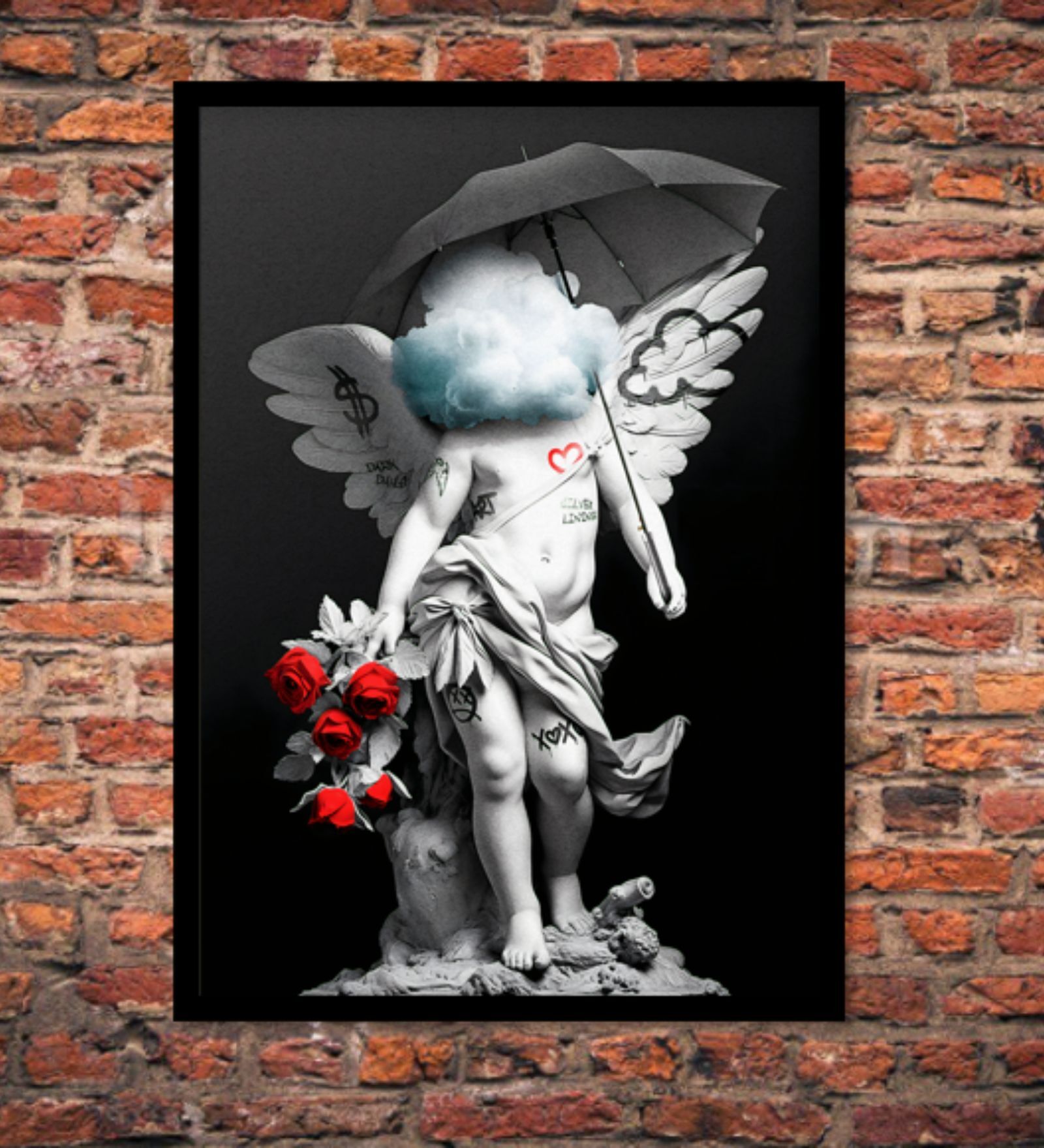ANGEL HD Poster With Black Frame, 12.5   17.3 Inches