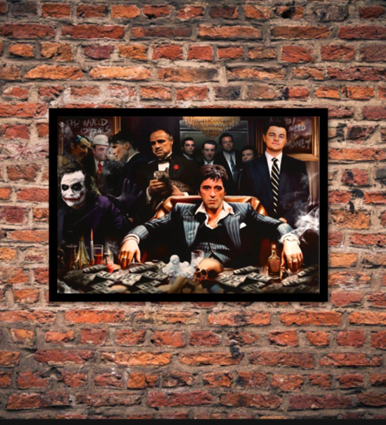 MONEYLAND HD Poster With Black Frame, 17.3 X 12.5 Inches