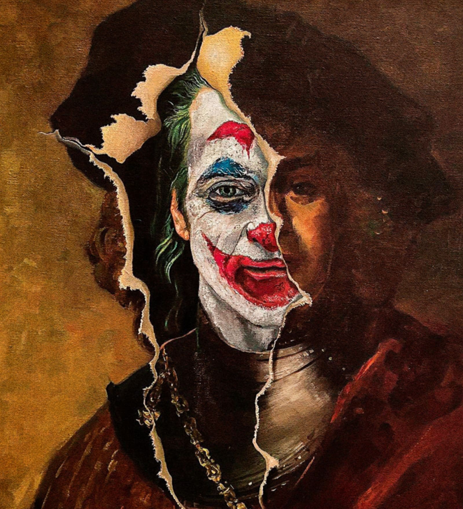 DARK JOKER PORTRAIT WALL ART FRAME HD Poster With Black Frame, 12.5   17.3 Inches