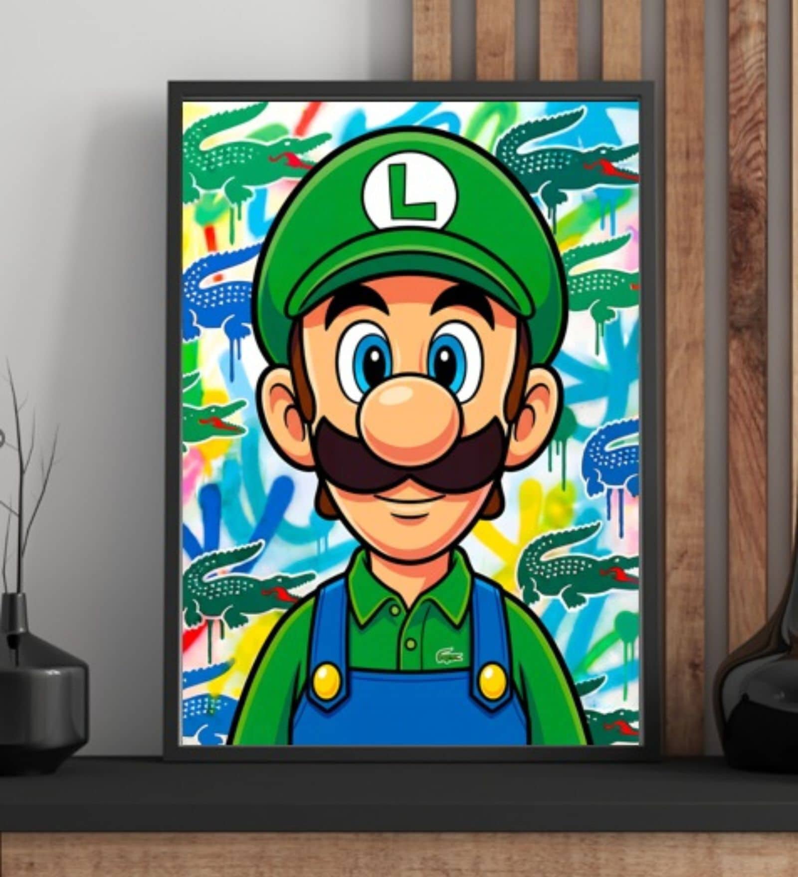 MARIO COLLECTION 05 HD Poster With Black Frame, 12.5 X 17.3 Inches