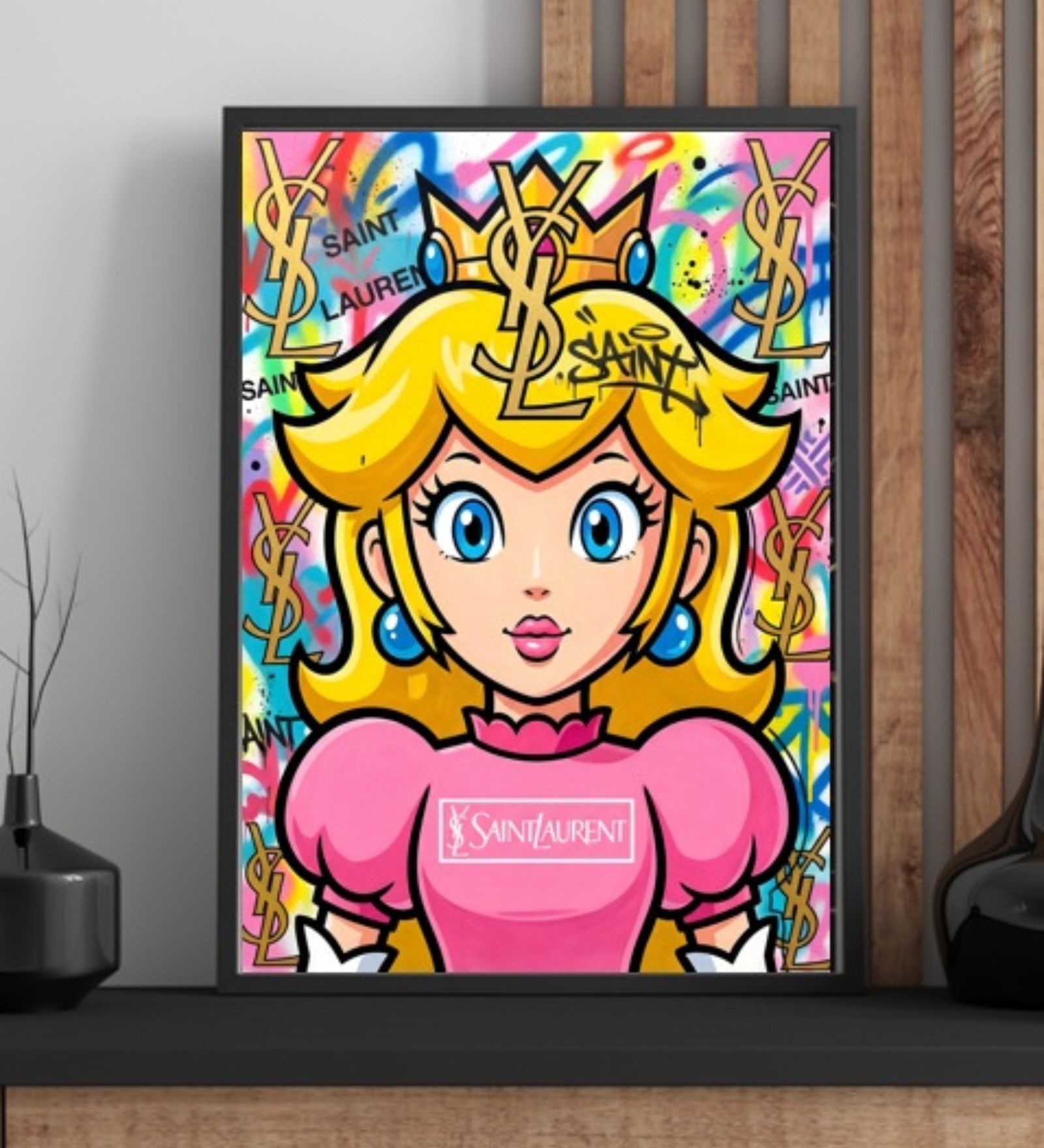 MARIO COLLECTION 02 HD Poster With Black Frame, 12.5   17.3 Inches