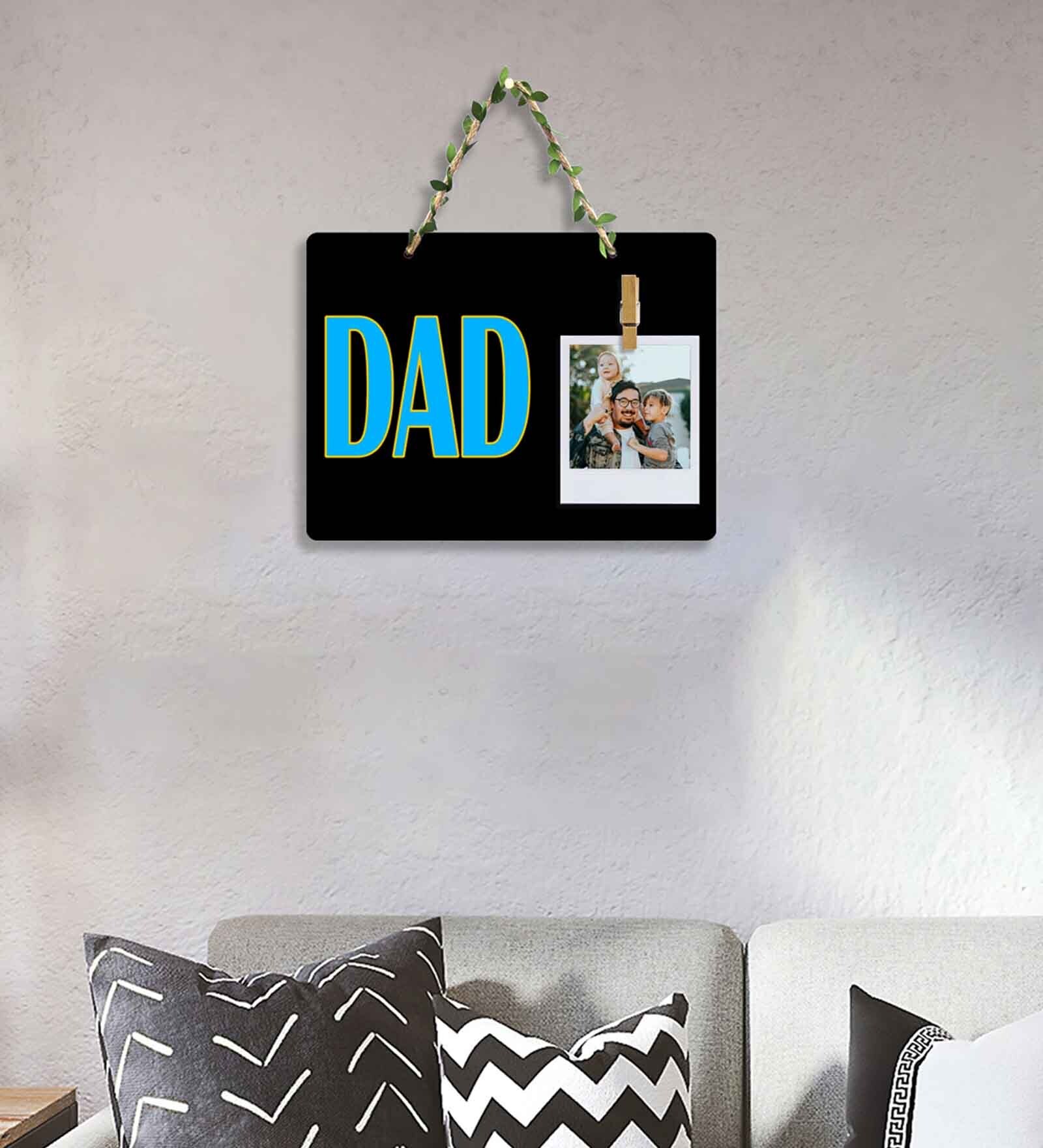 Black Engineered Wood Wall Hanging