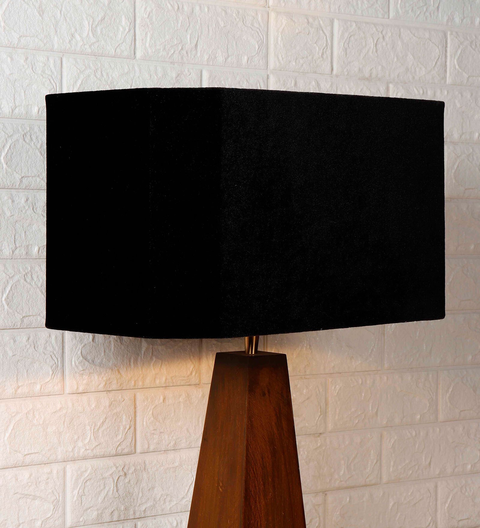 Modern Black Fabric Solid Lampshade