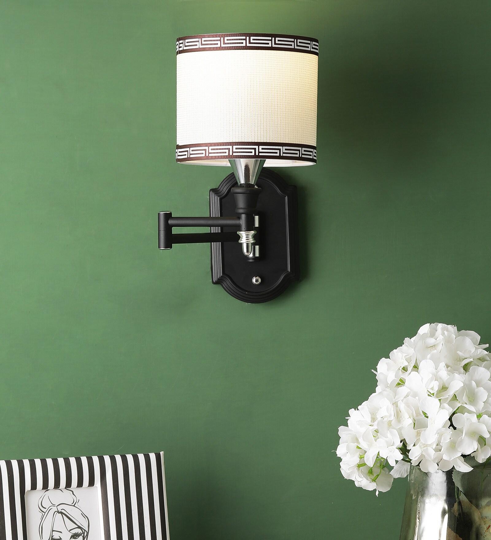Buy Black Fabric Wall Sconces By Eliante By Jainsons Lights at 65 OFF