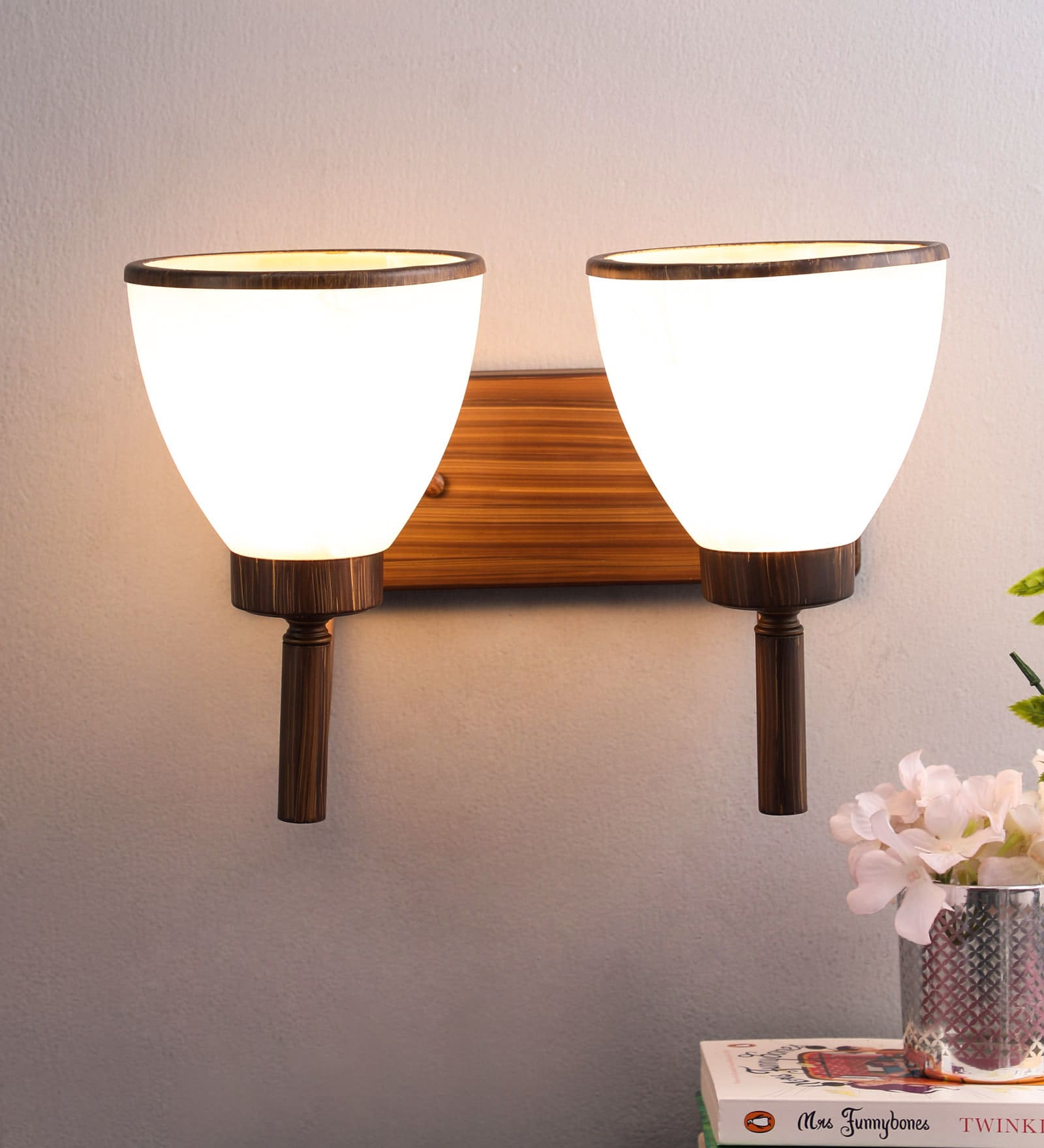 Brown Glass Wall Sconces