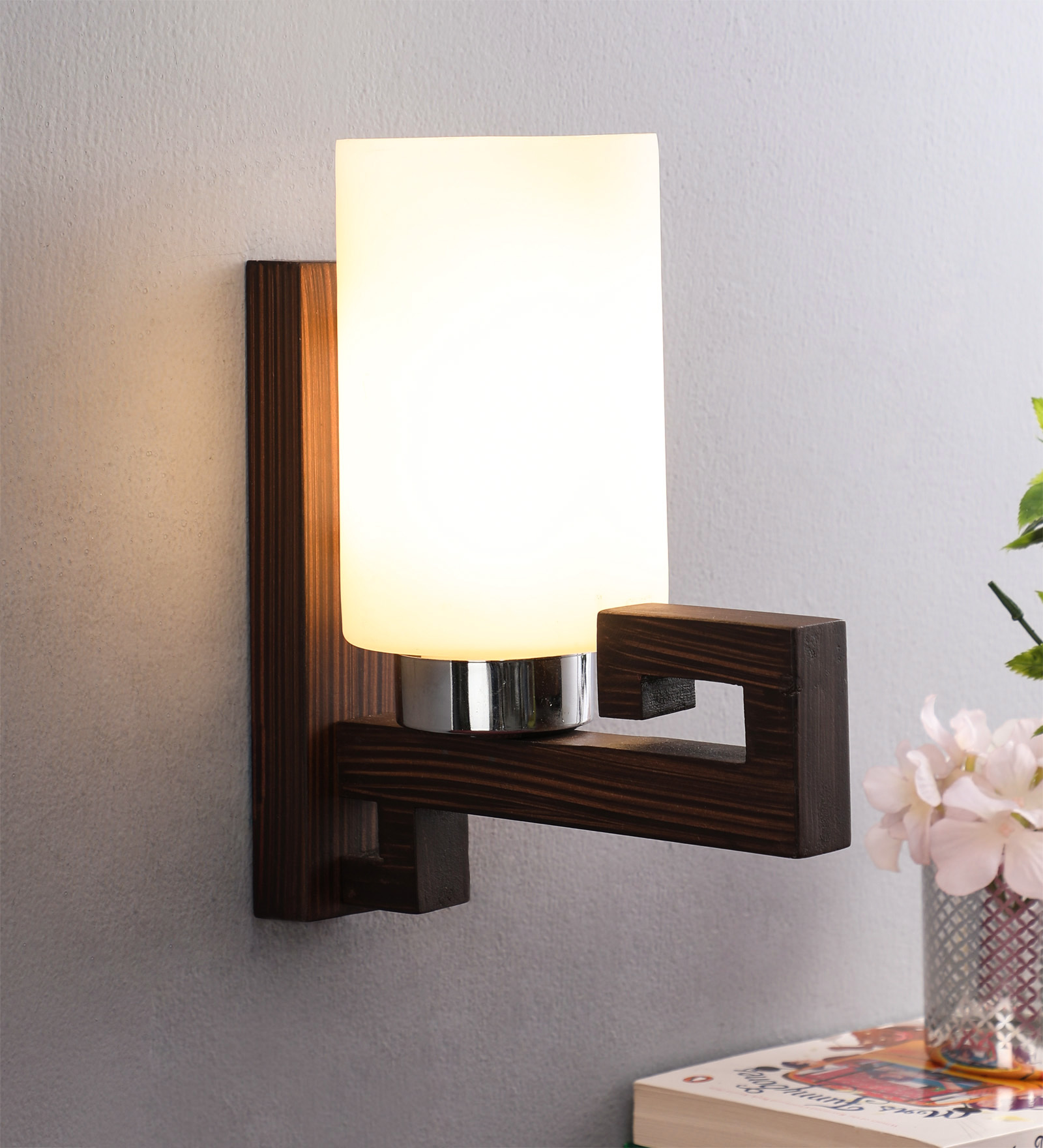 Nassau Brown Glass Wall Sconces