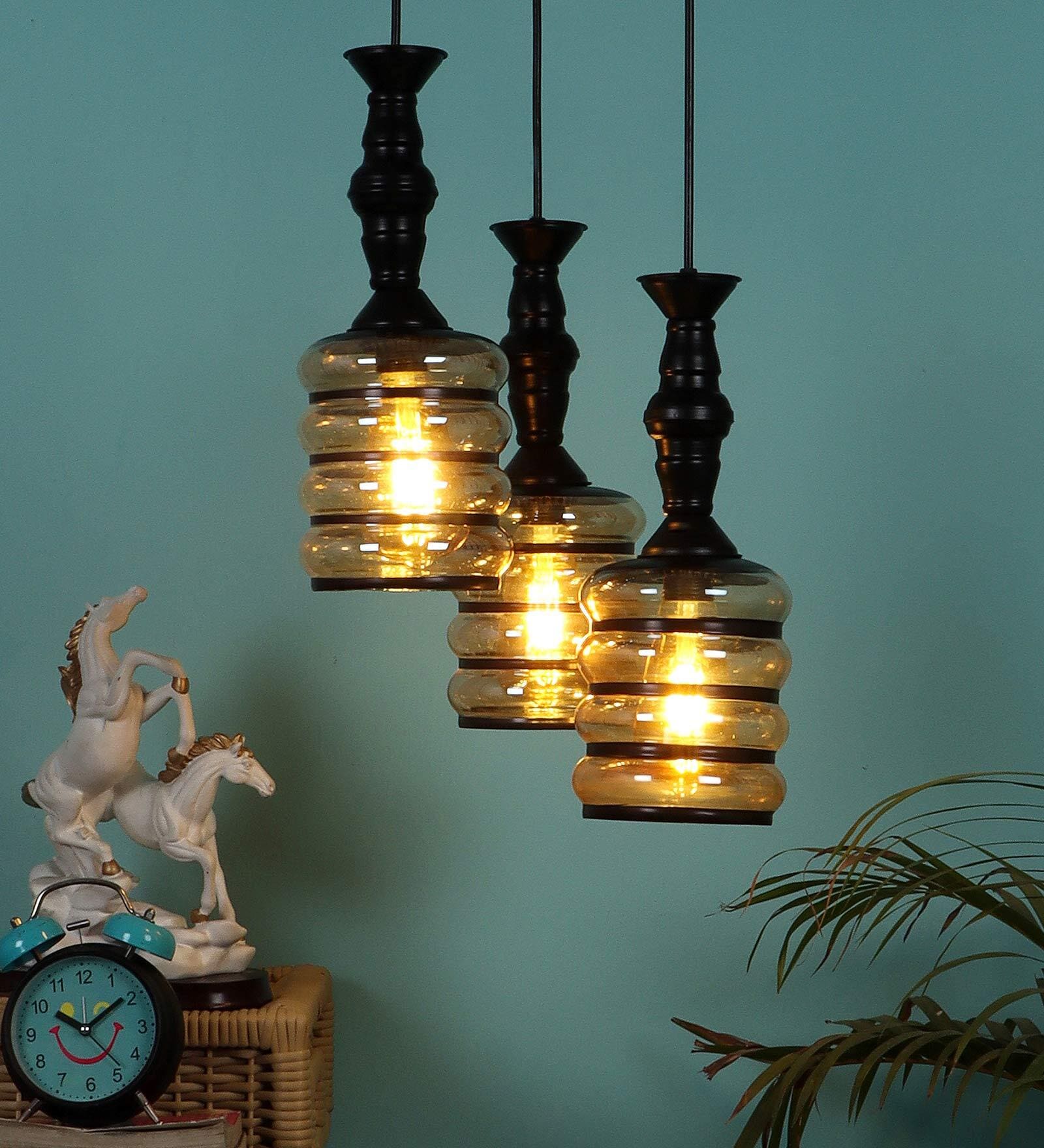 Abigali Black Iron Cluster Hanging Light