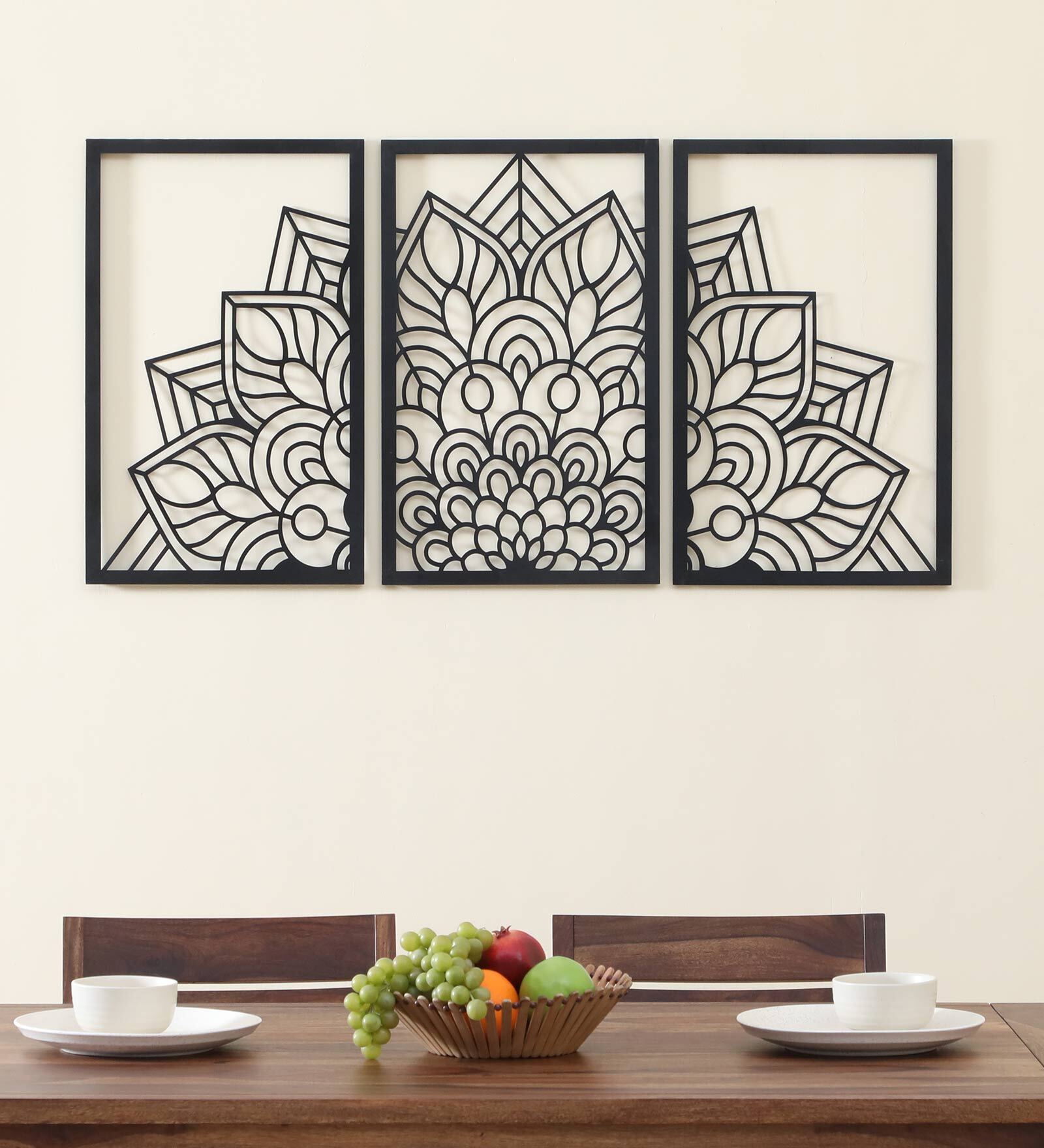 Buy Black Iron Flower Fram Metal Wall Art at 9 OFF by Desert Oak