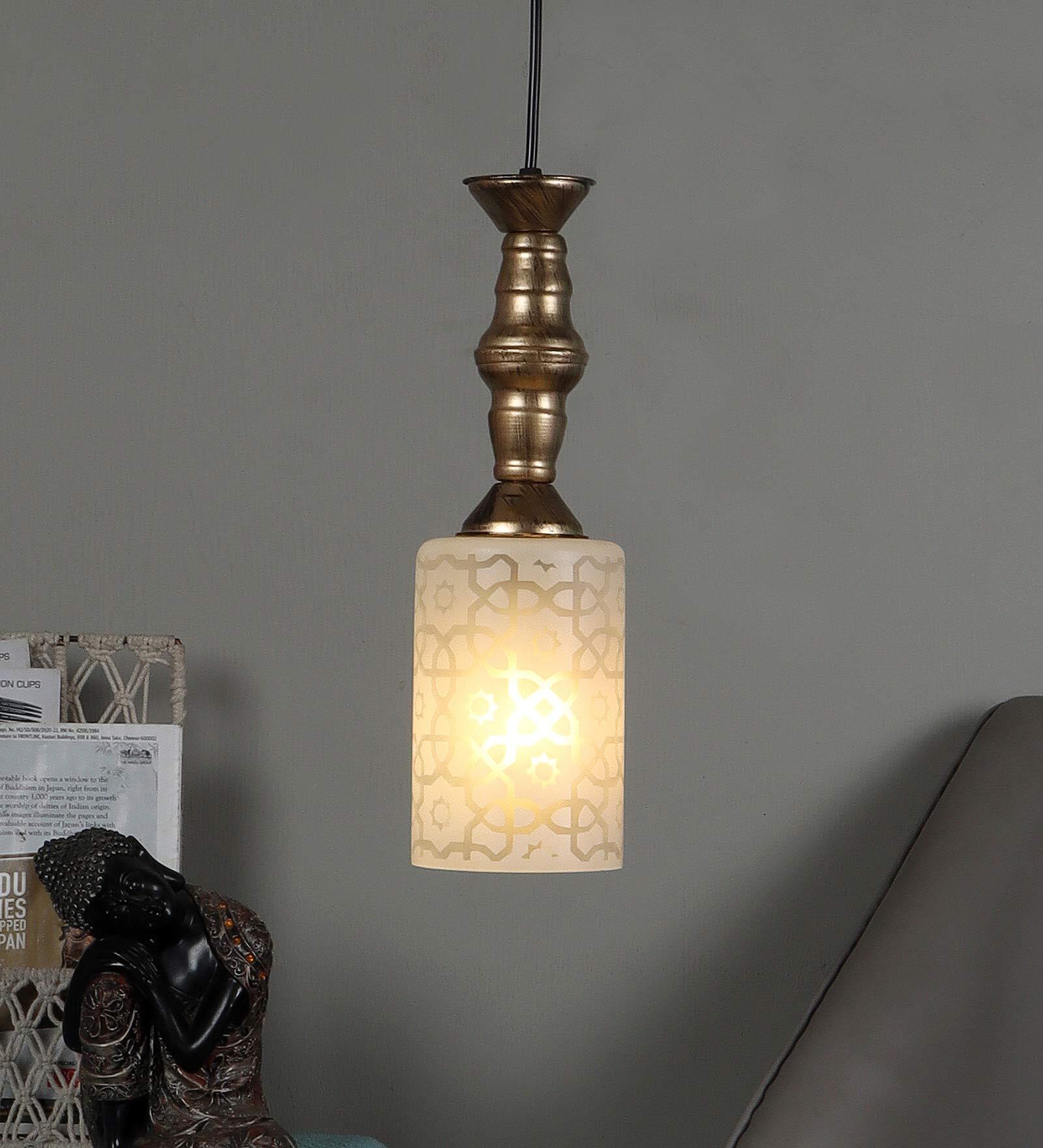 Zaria Black Iron Hanging Light