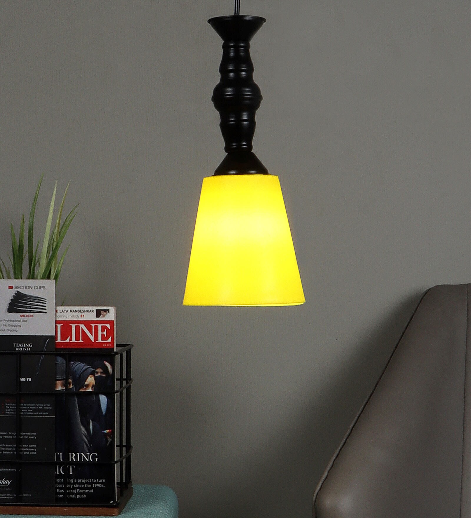 Aneston Black Iron Hanging Light