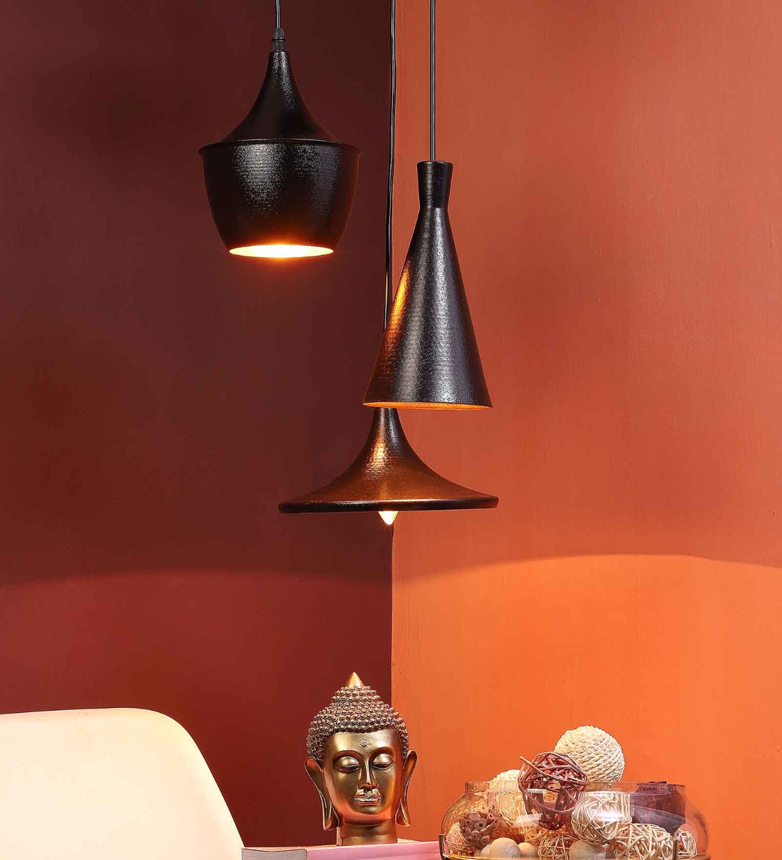 Hairo Black Iron Cluster Hanging Light