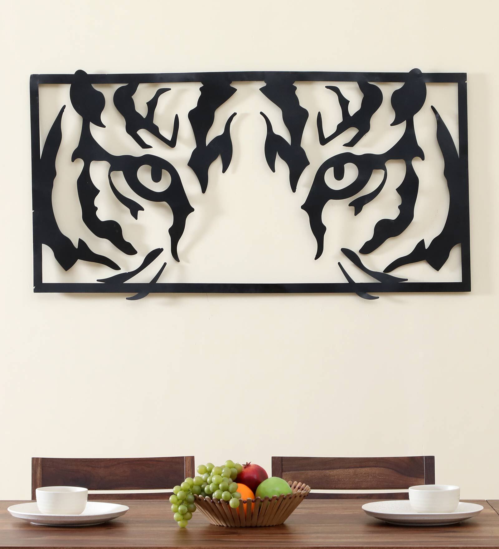 Black Iron Loin Metal Wall Art