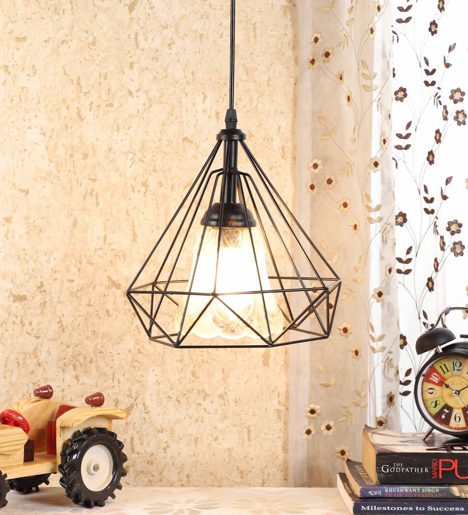 Bernice Black Iron Hanging Light