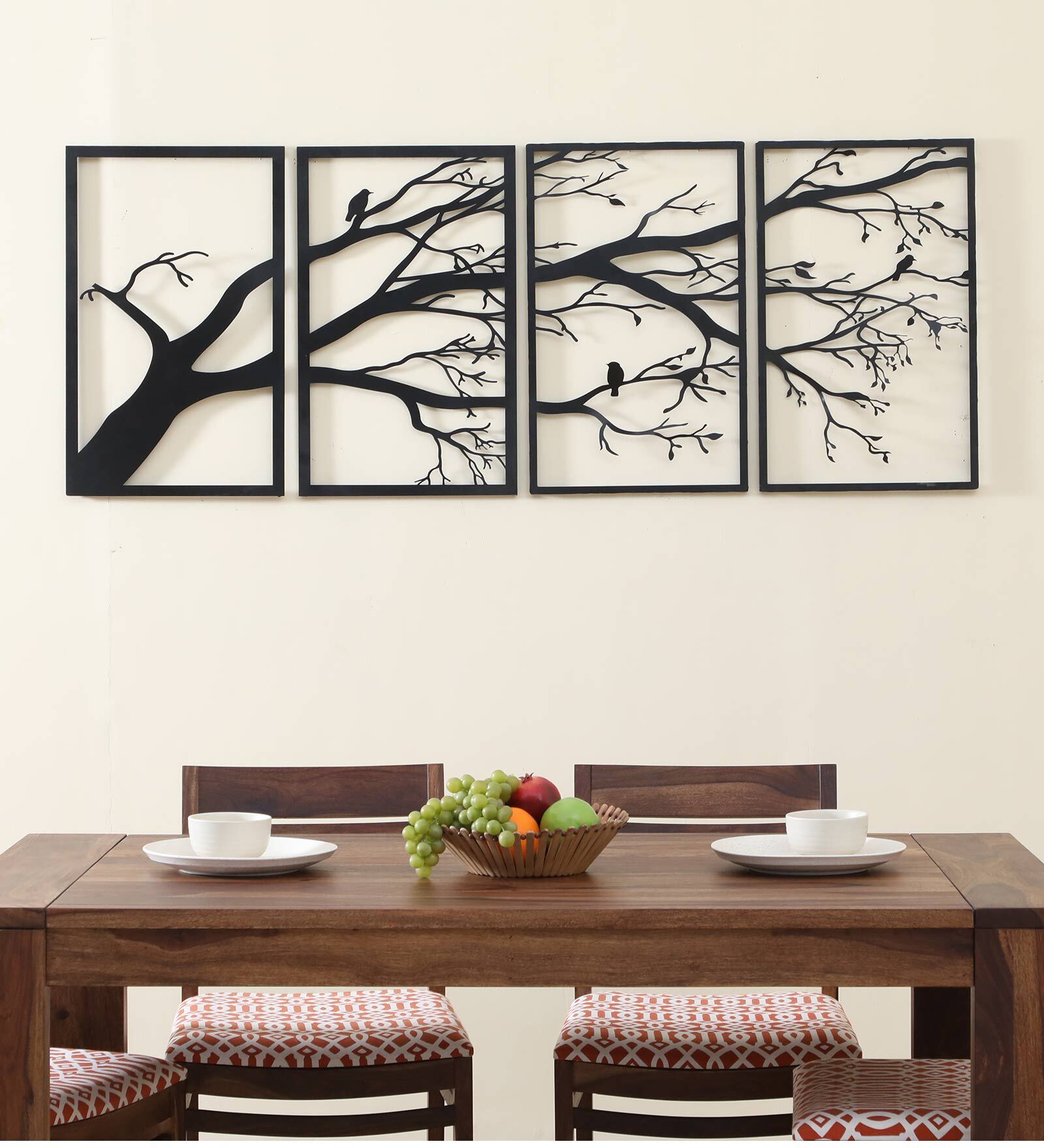 Black Iron Tree Metal Wall Art