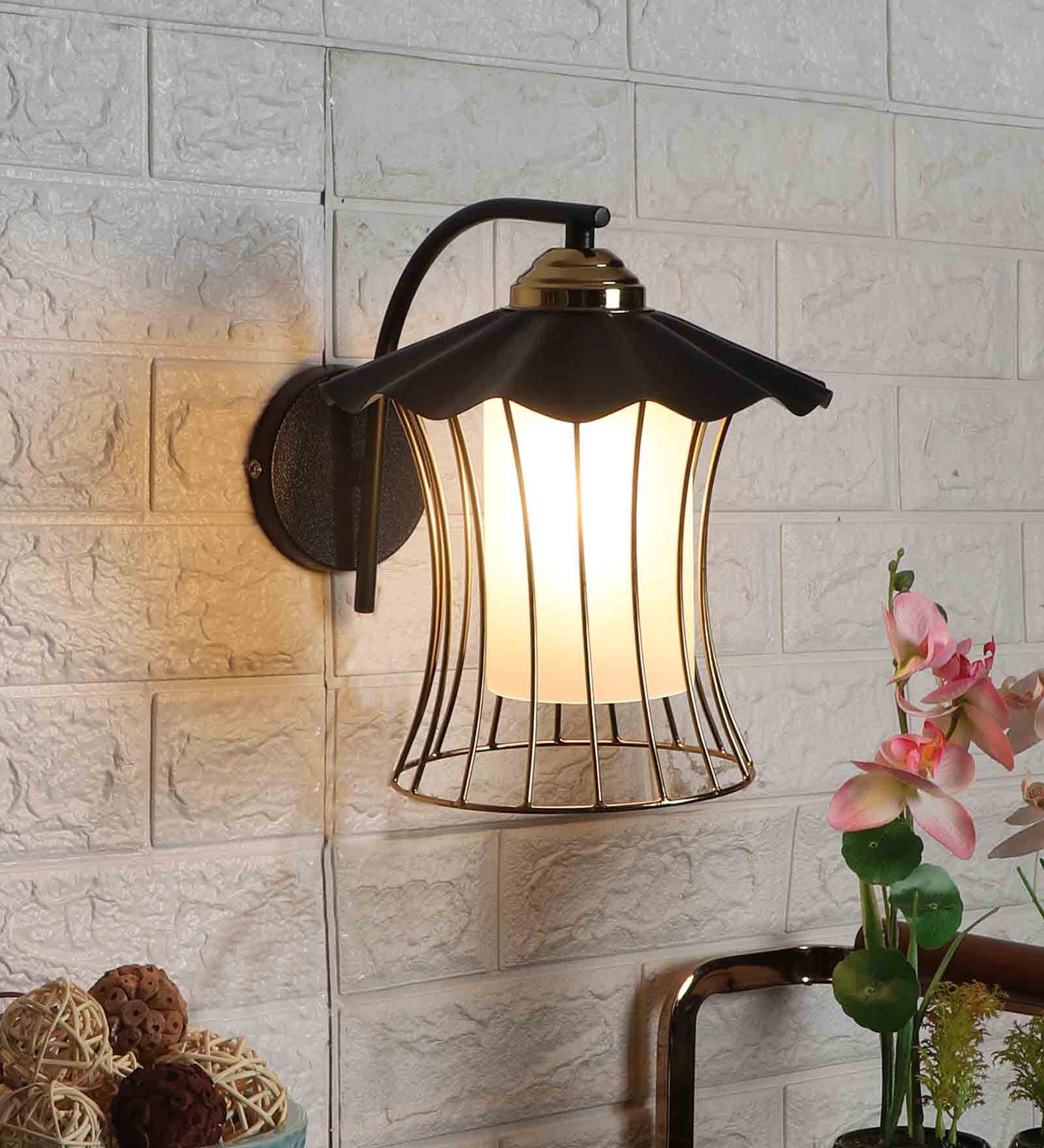 Buy Florence Black Iron Wall Sconces by Eliante by Jainsons Lights at