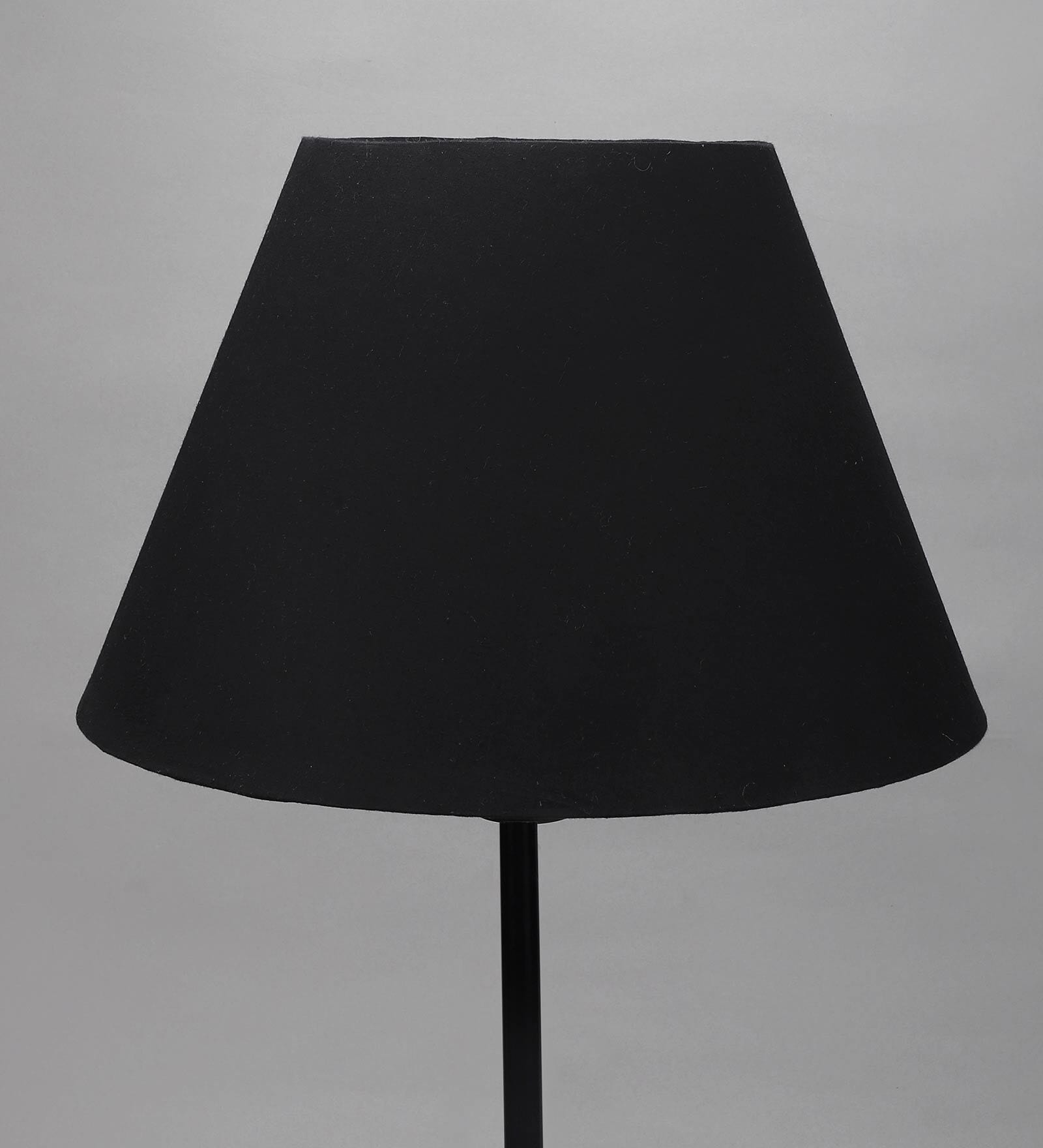 Fashionable Black Cotton Fabric Solid Lampshade