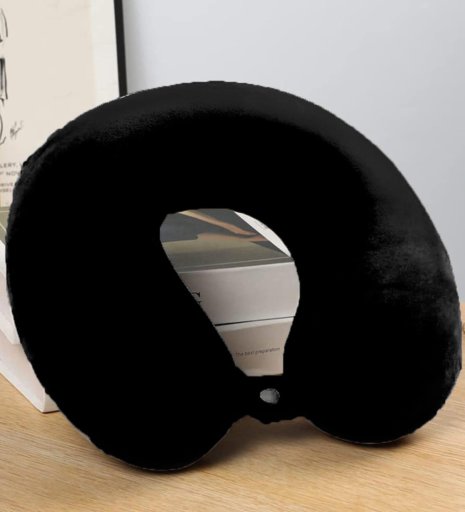 Buy Black Memory Foam Travel Neck Pillow by Status at 58 OFF by Status Pepperfry