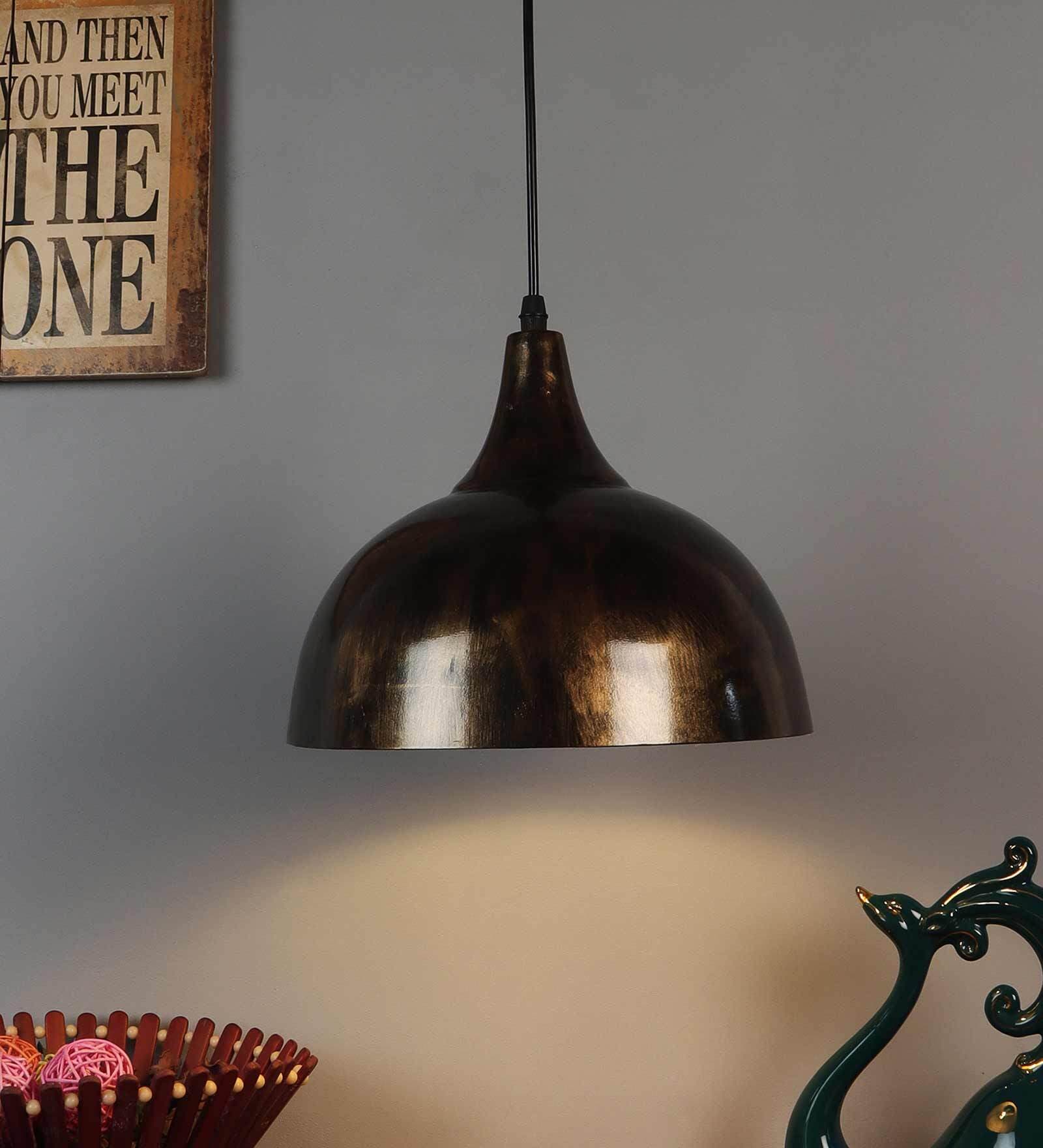 Amaze Black Metal Hanging Light