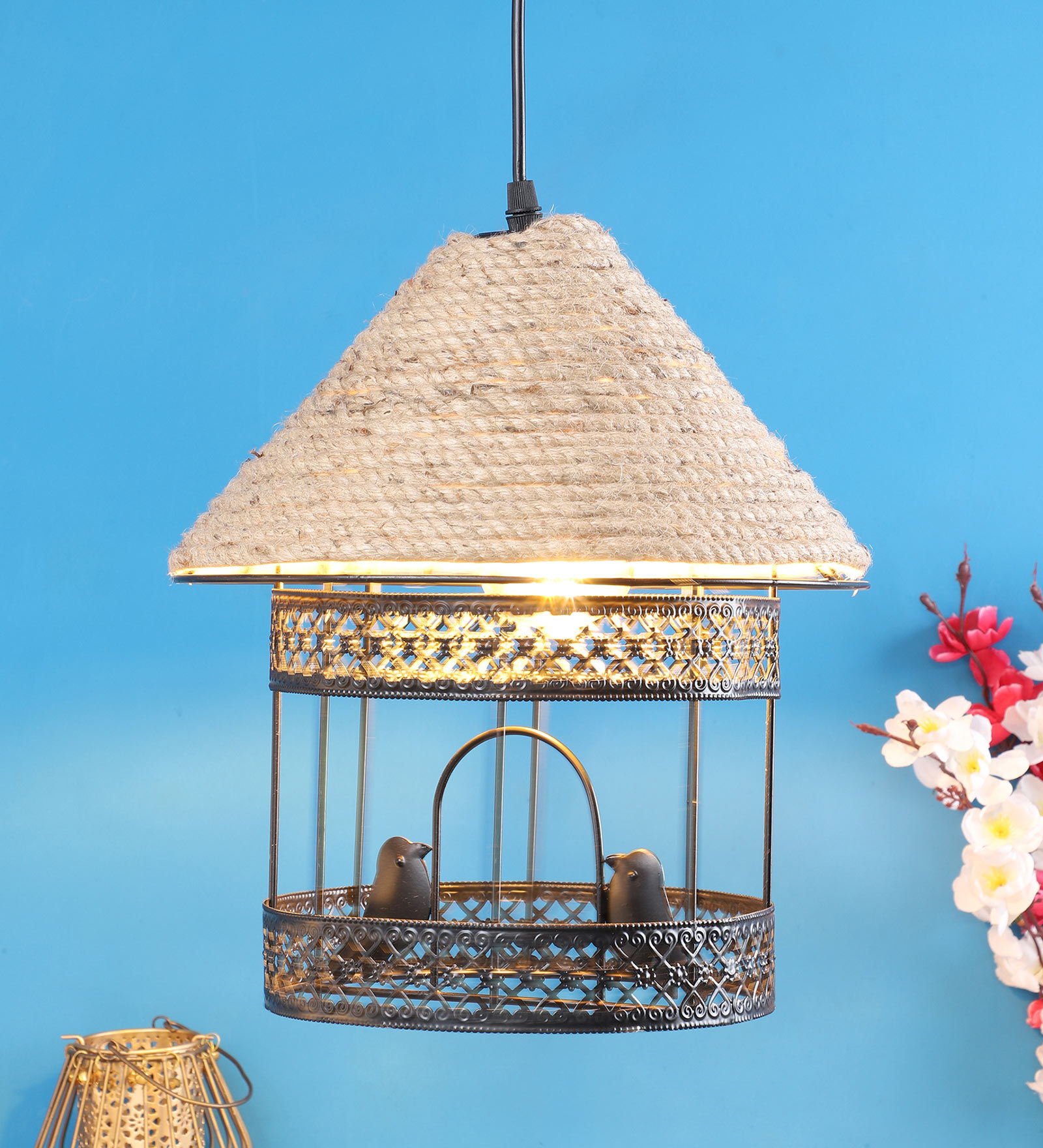 Quavo Black Metal Hanging Light