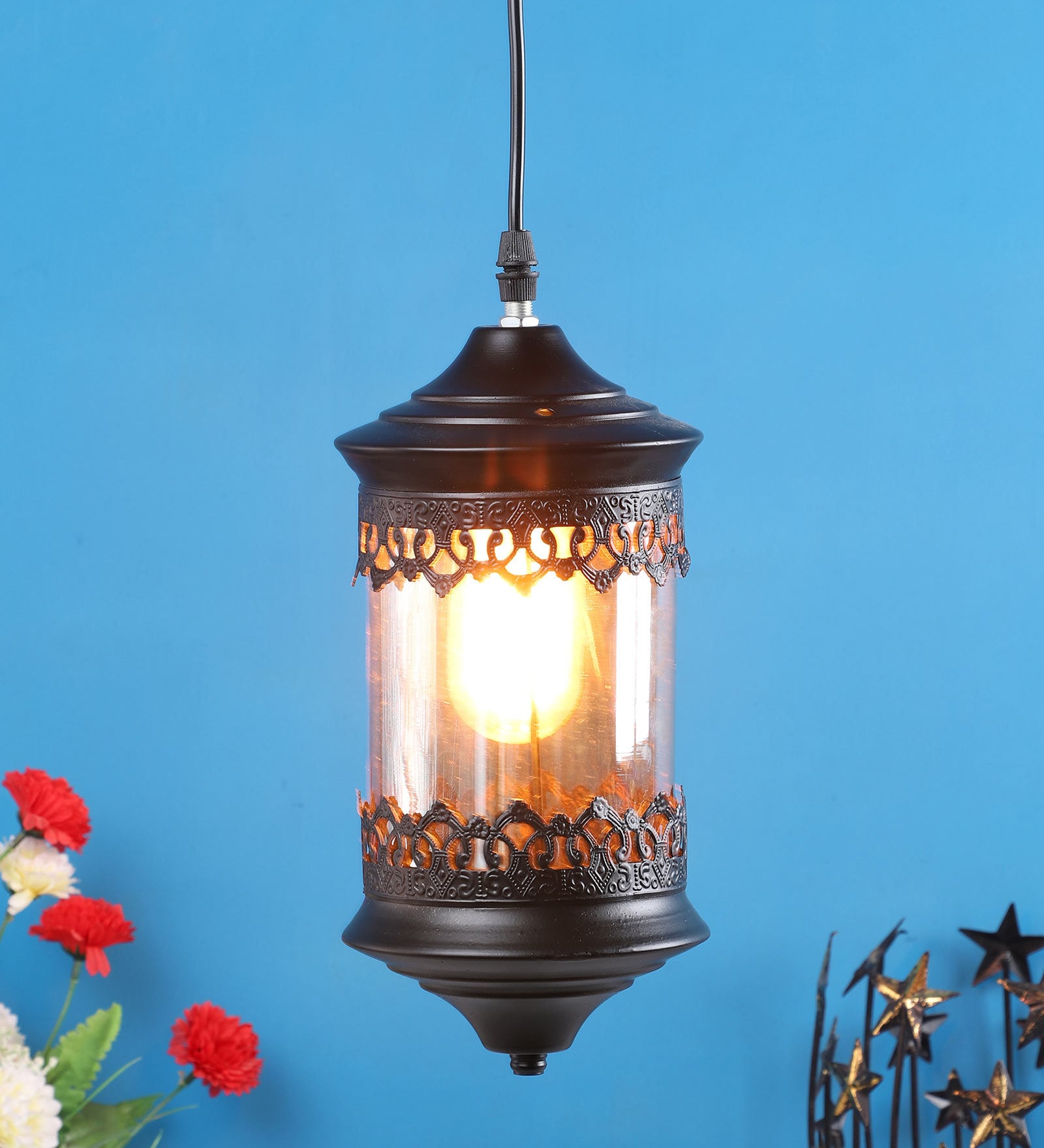 Mulan Black Metal Hanging Light