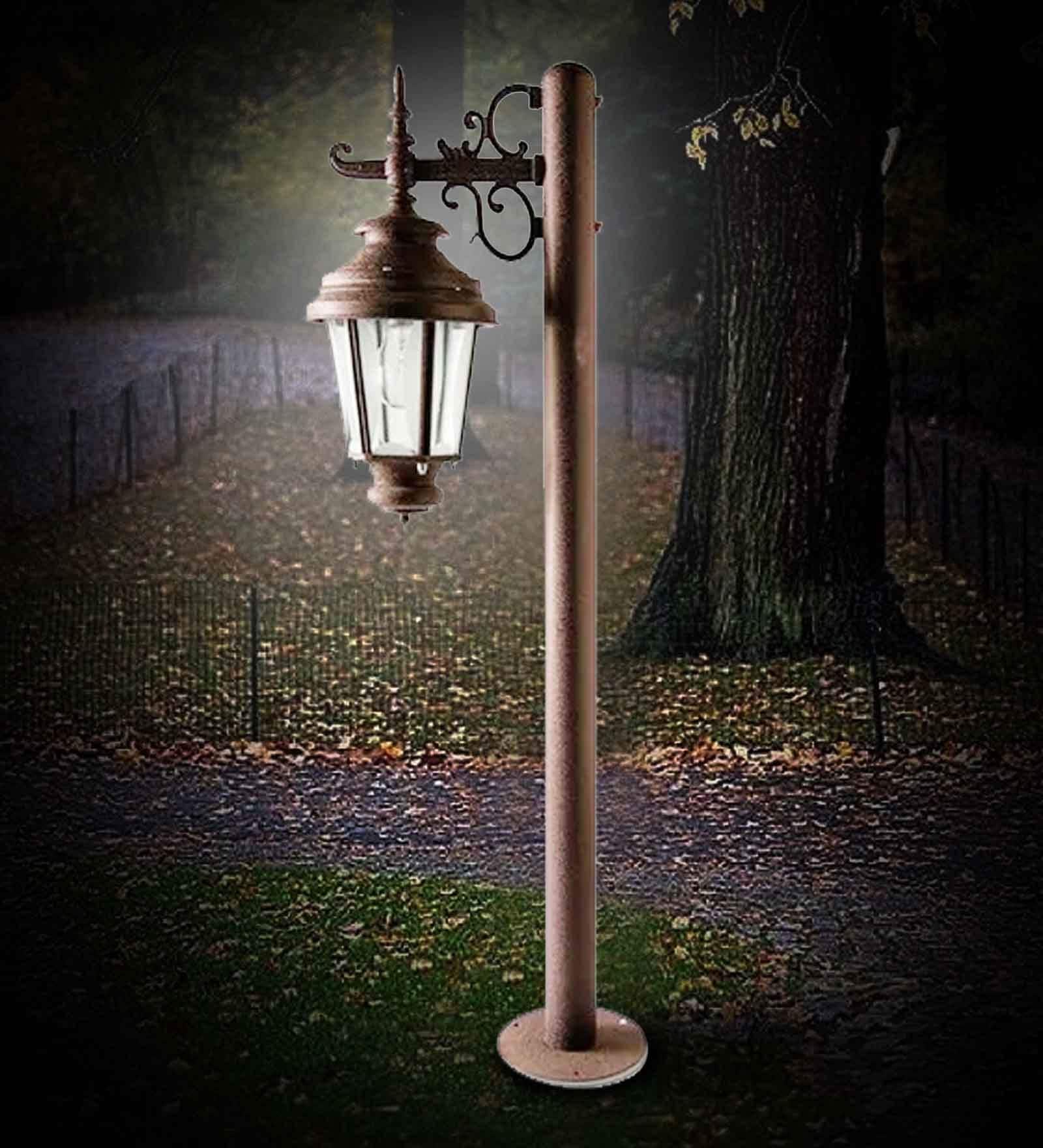 Bollard Brown Metal Garden Light