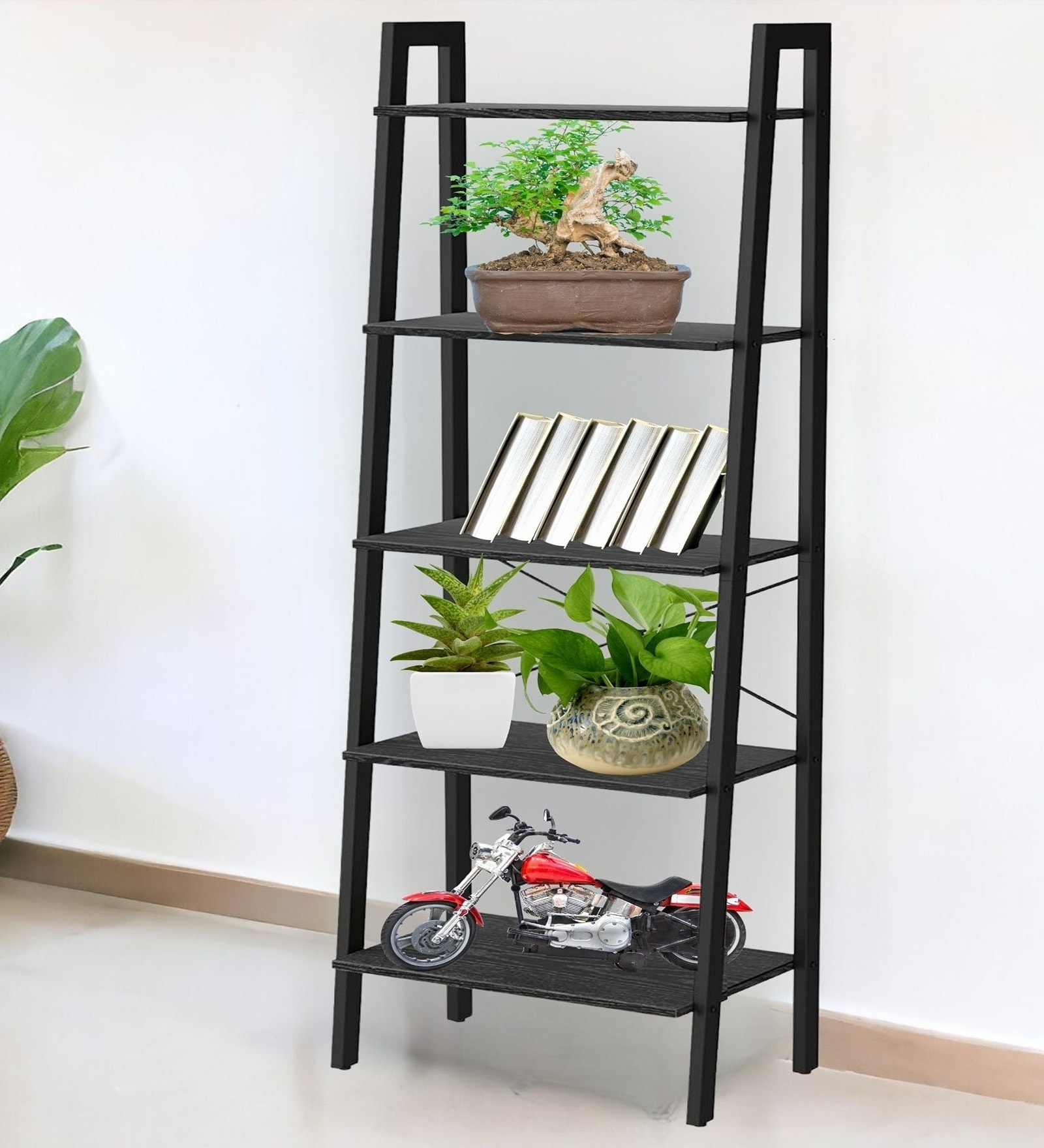 Black Shelf Planter Stand Black Shelf Planter Stand