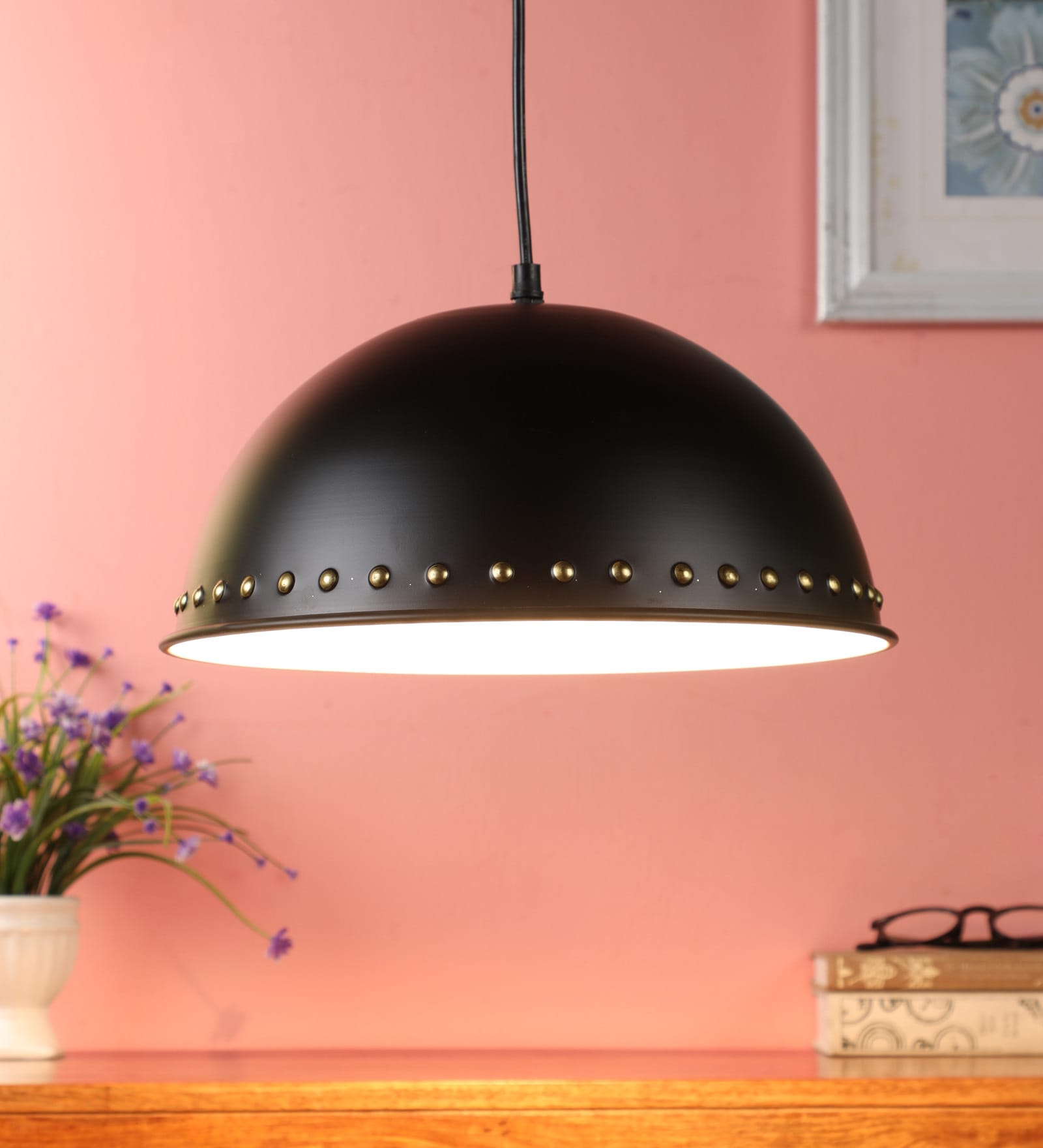 Black Metal Single Hanging Lights