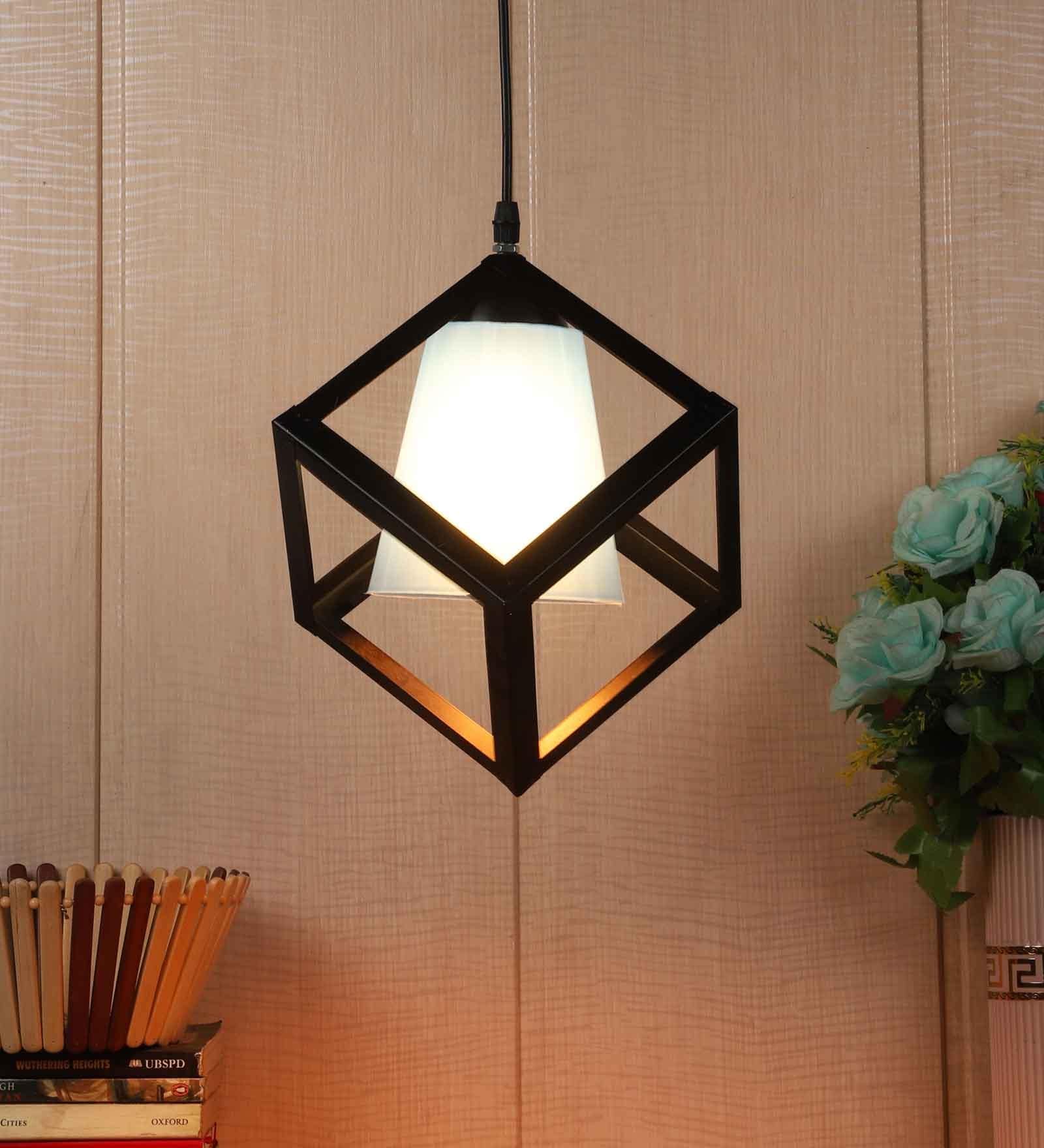 Rhombus Black Metal Hanging Light